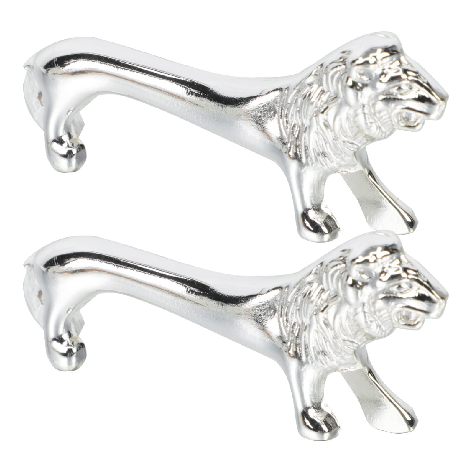 Premium 2-Pack Zinc Alloy Tiger Chopstick Holders - Elegant Spoon & Fork Stand for Asian Dining, Chinese New Year Decor - Year of The Tiger Zodiac Collectible Figurine for Home Table Setting & Holiday Gift Giving