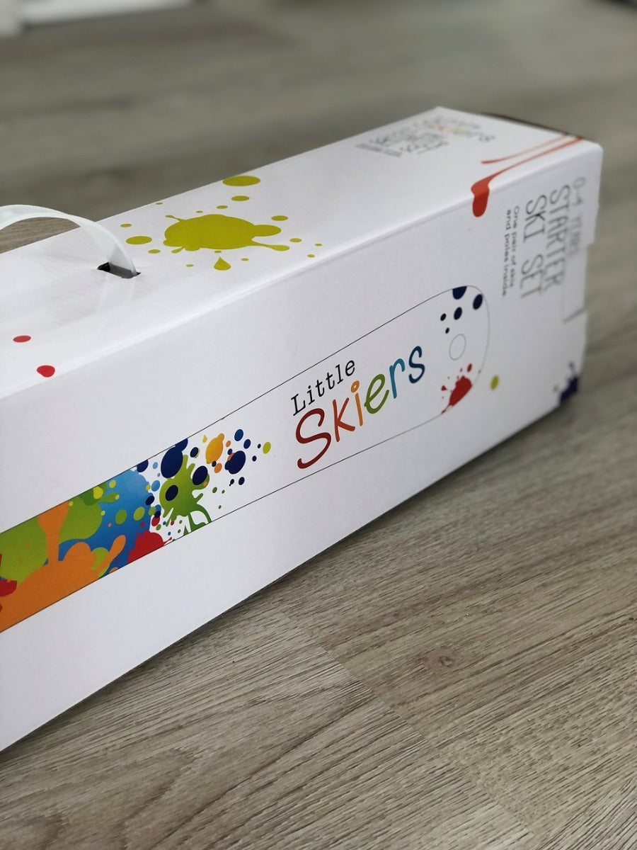 Little Skiers Beginner Toddler Skis and Poles Set - Kids First Ski Equipment for Ages 2-5 - Perfect for Learning & Family Snow Adventures