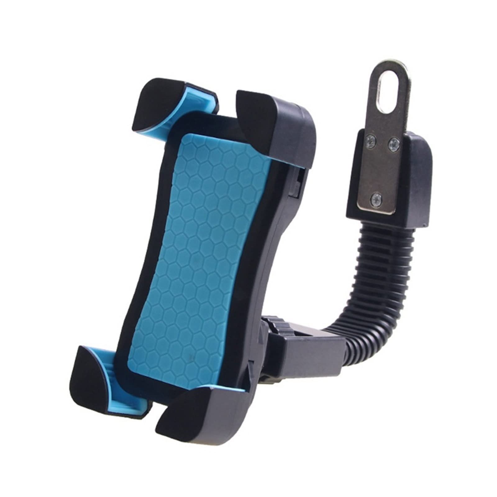 Motorcycle Phone Mount - Anti-Slip Handlebar Phone Holder for Motorbikes & Bikes (Black/Red) - Perfect for GPS Navigation & Riding Safety