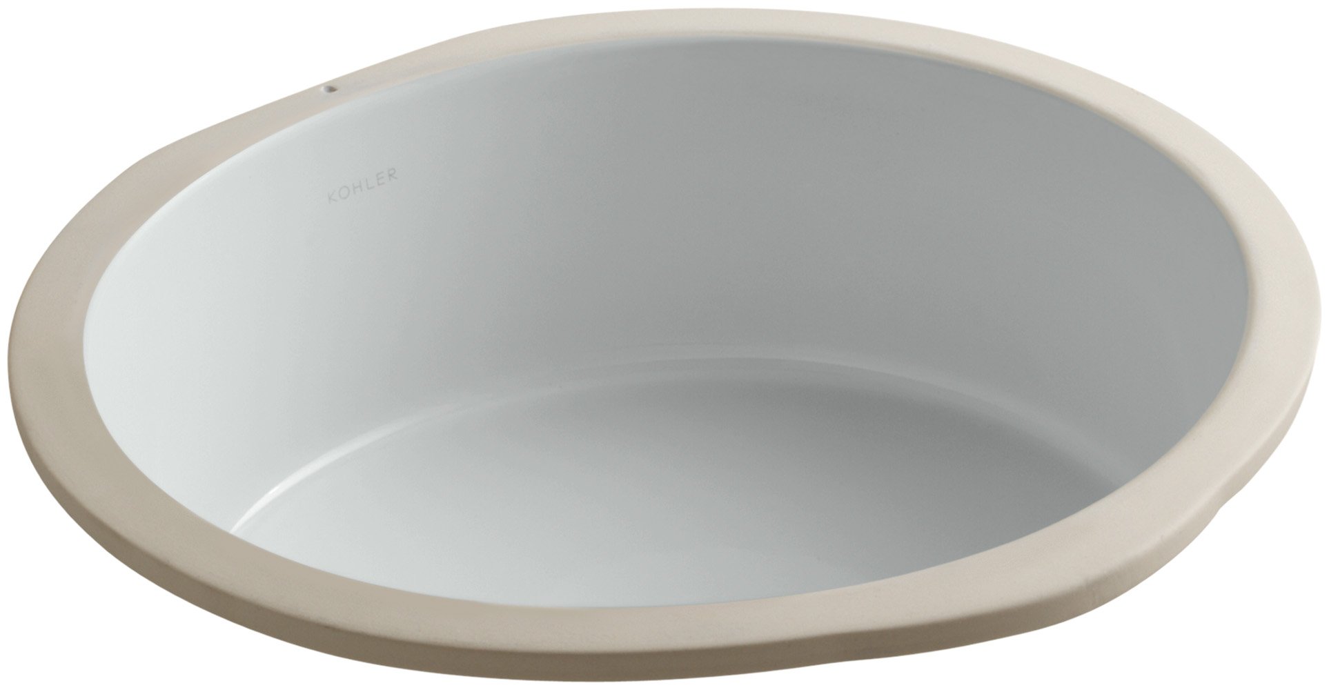 Kohler K-2883-95 Undermount Bathroom Sink - 1-Bowl Round Design in Ice Grey | Perfect for Modern Bathrooms & Powder Rooms