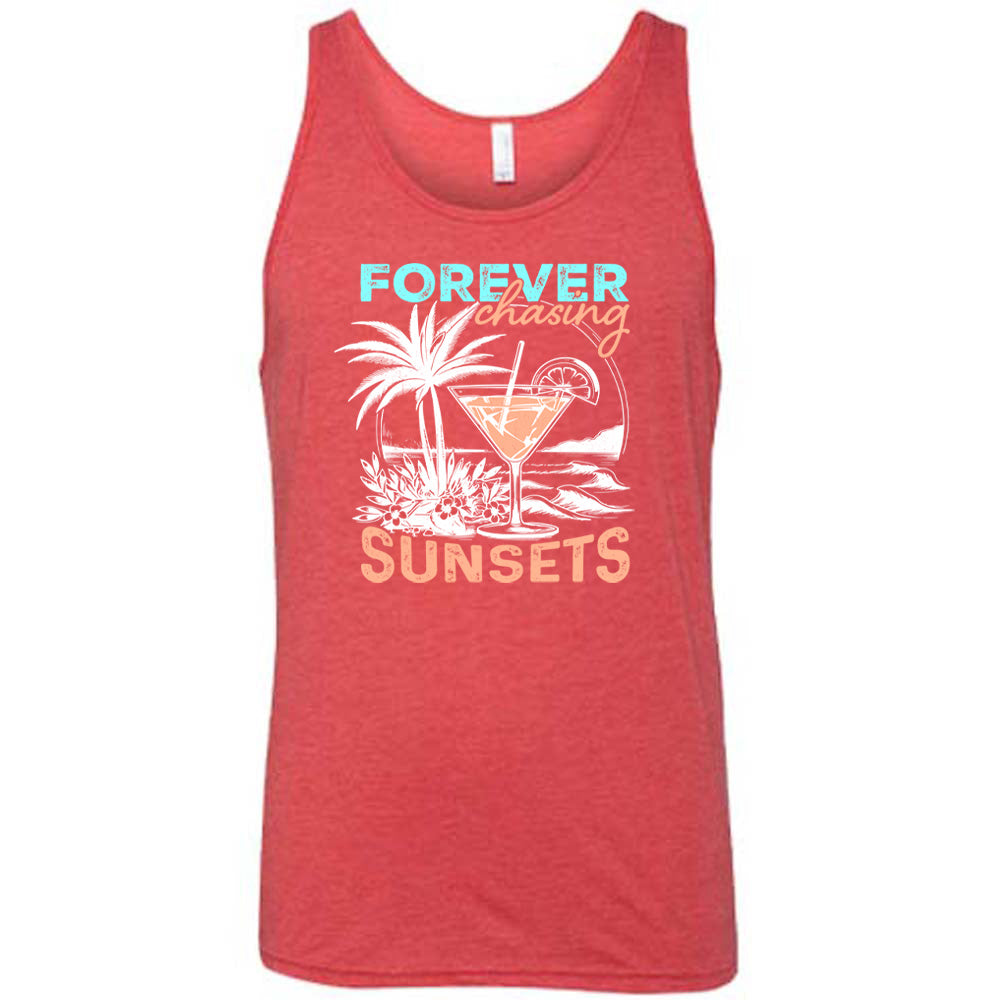 Forever Chasing Sunsets T-Shirt - Unisex Graphic Tee for Men & Women | Perfect for Beach Vacations, Music Festivals & Casual Outings