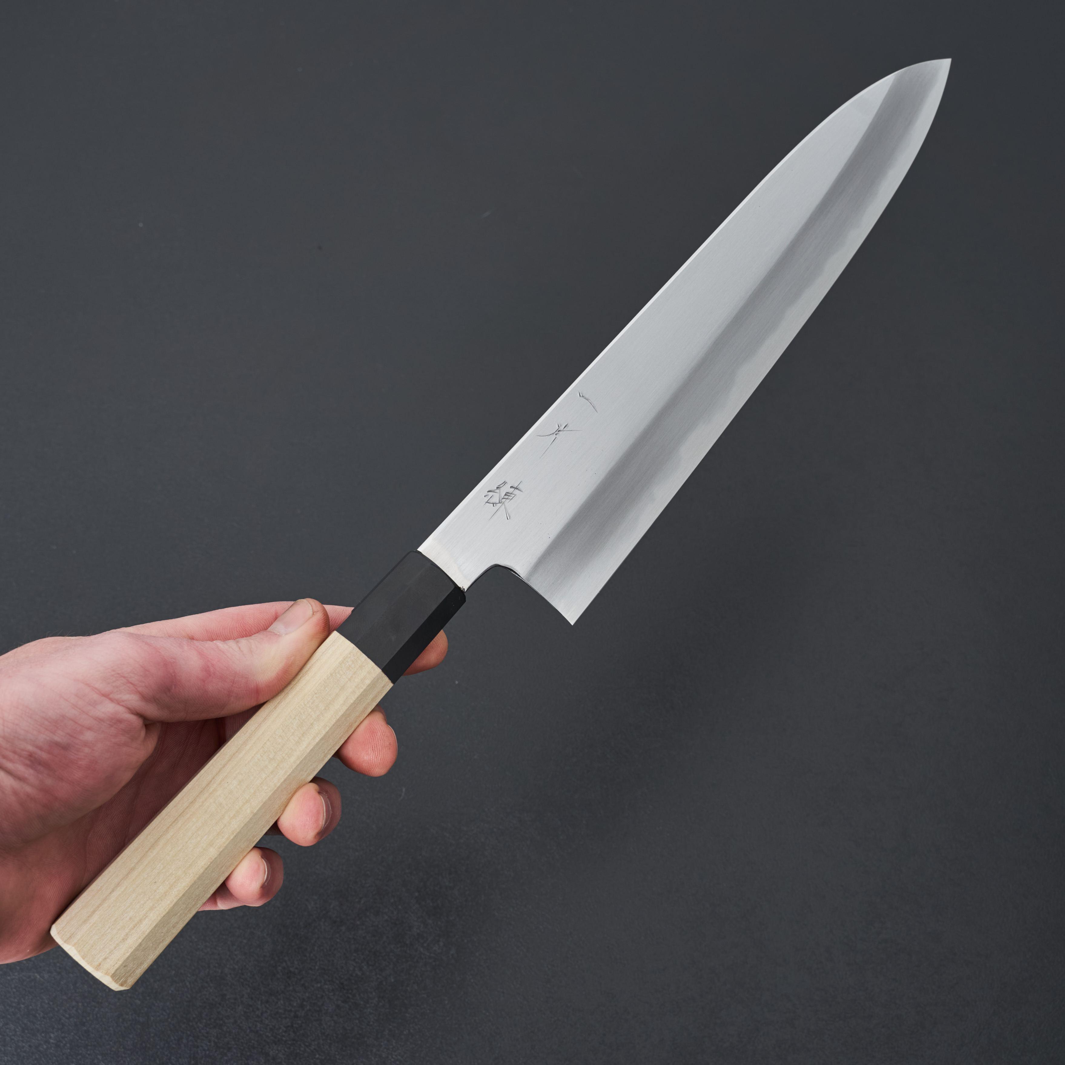 Premium Hitohira Kikuchiyo Ren White #2 Gyuto Japanese Chef Knife 240mm - Professional Kitchen Tool for Slicing, Dicing & Food Preparation