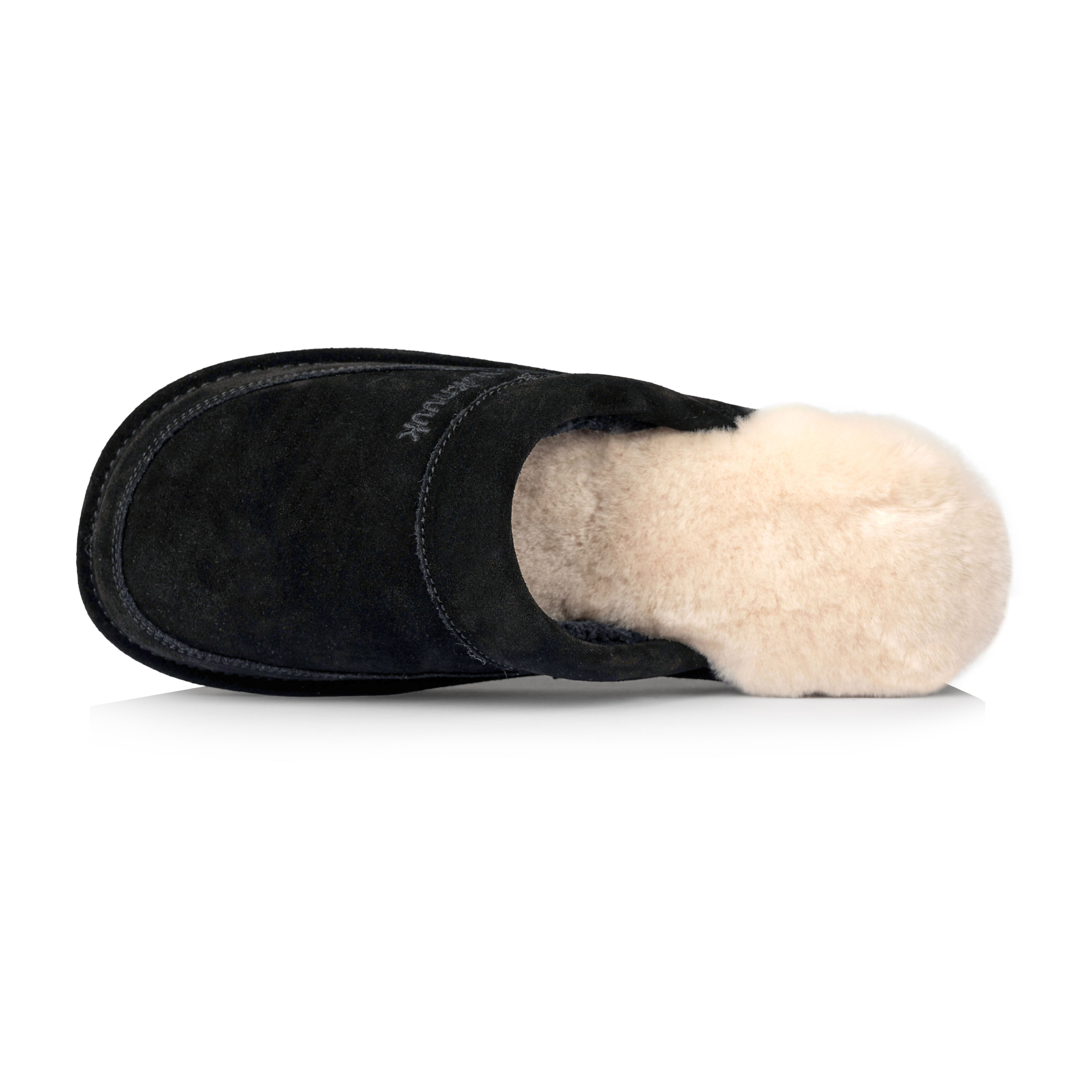 Premium Men's House Slippers - Soft Indoor/Outdoor Comfort Shoes for Relaxing at Home, Black - Ideal for Lounging, Spa & Backyard Wear