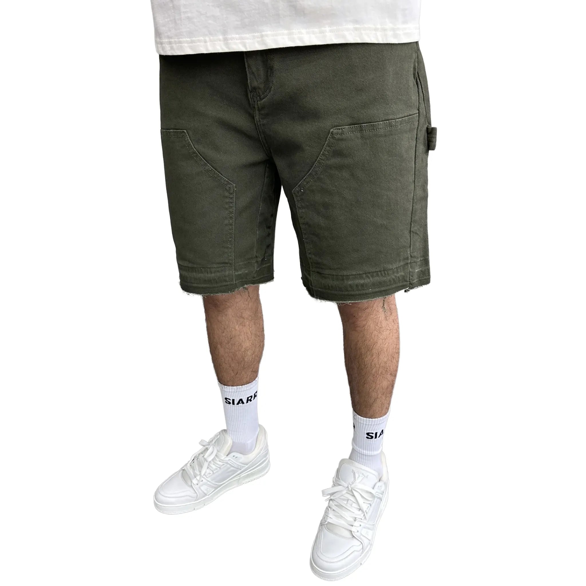 SIARR Rio Green Shorts for Men - Lightweight Quick-Dry Outdoor Running & Hiking Shorts - Perfect for Gym, Travel & Summer Adventures