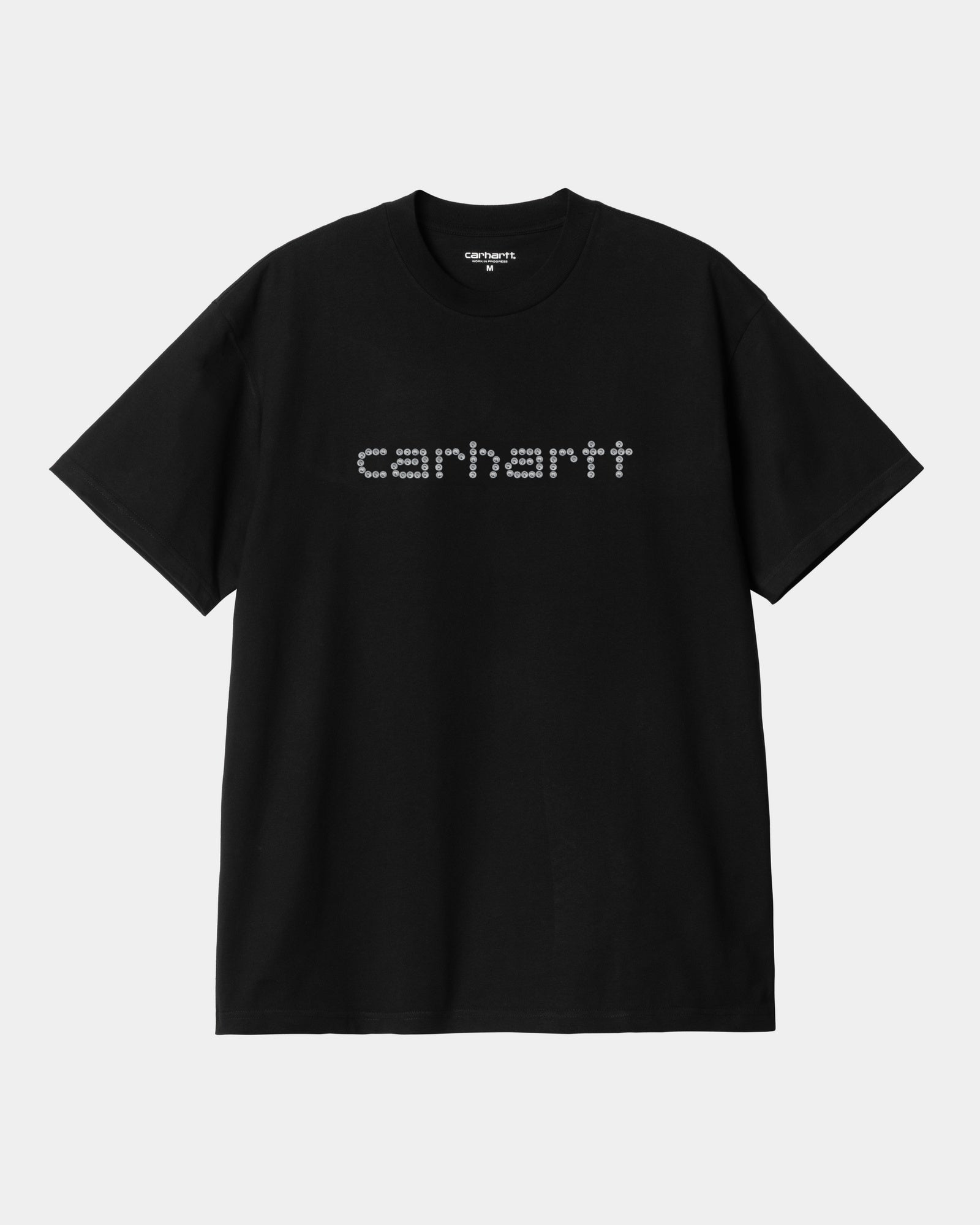 Stylish Rivet Script T-Shirt for Men & Women | Comfortable Black Cotton Tee | Perfect for Casual Wear, Outings & Everyday Fashion