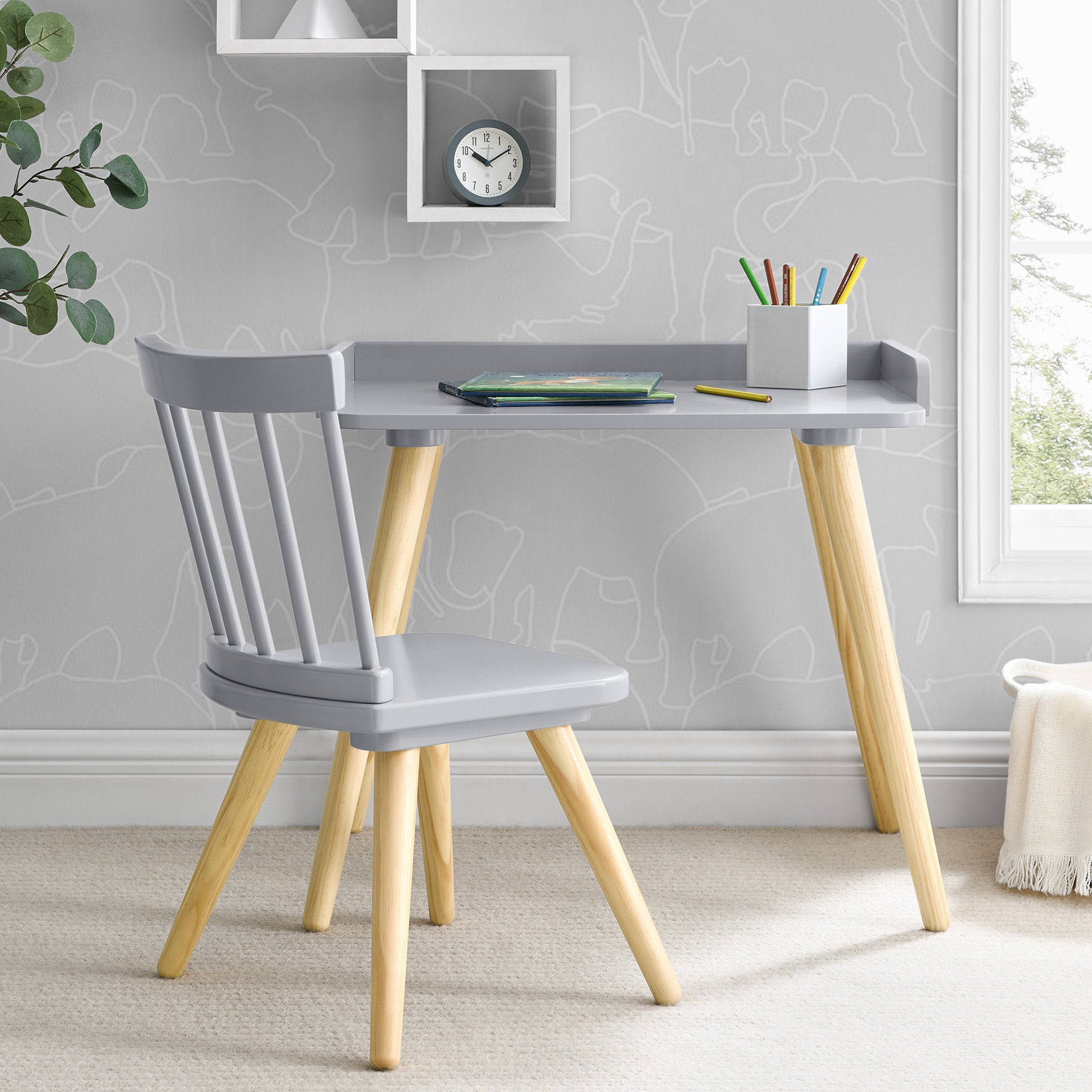 Stylish Essex Desk and Chair Set for Home Office - Ergonomic Workspace Furniture for Studying, Working & Remote Jobs
