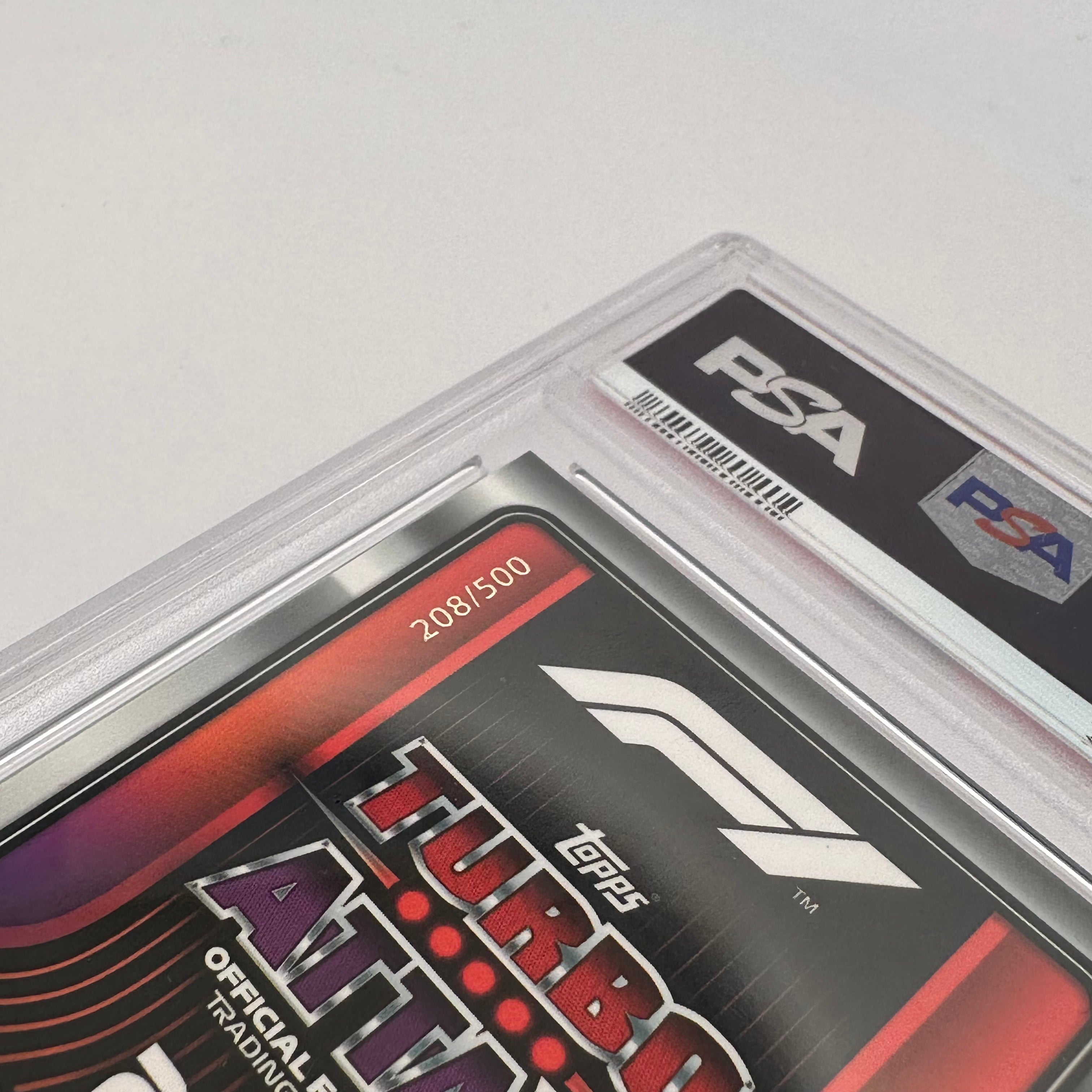 PSA 9 Graded MAX VERSTAPPEN #291 208/500 MIRROR GREEN Trading Card - Perfect for Collectors, Sports Memorabilia Enthusiasts & Formula 1 Fans
