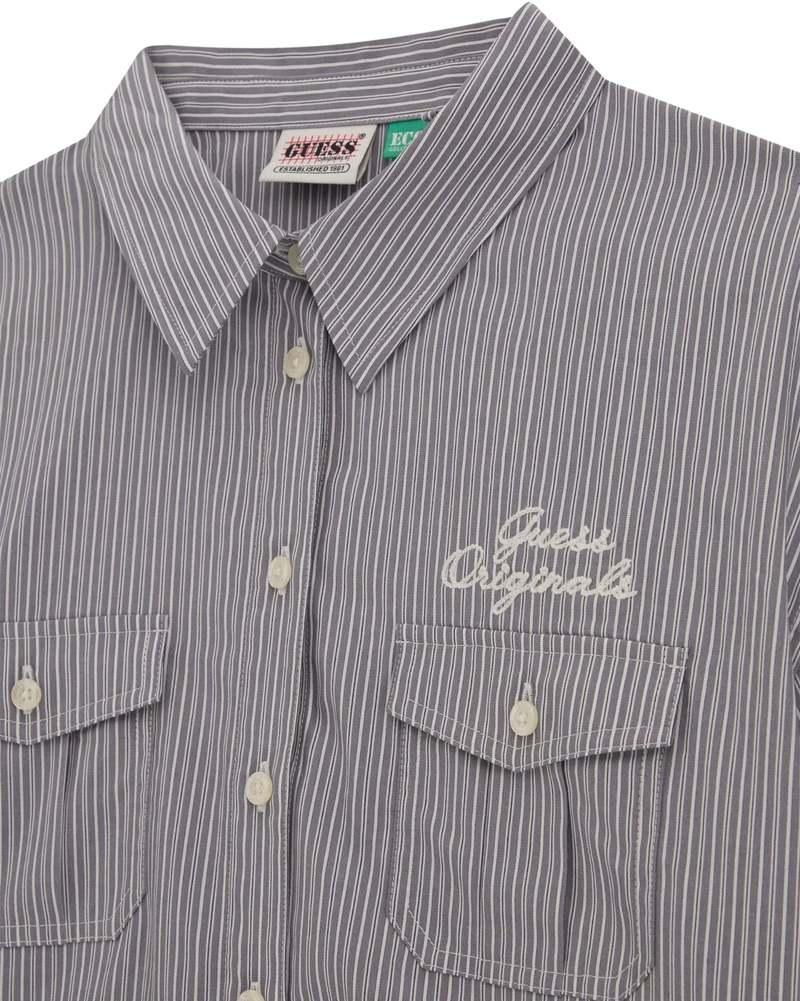 GUESS Originals Women's Workwear Tie Front Top - Stylish Casual Blouse for Work, Office, and Everyday Wear