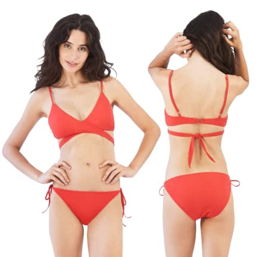 MOLOCO James String Bikini Bottom - High Waist Cheeky Swimwear for Women, Sexy Beach & Poolside Fashion, Perfect for Summer Vacations and Tropical Getaways