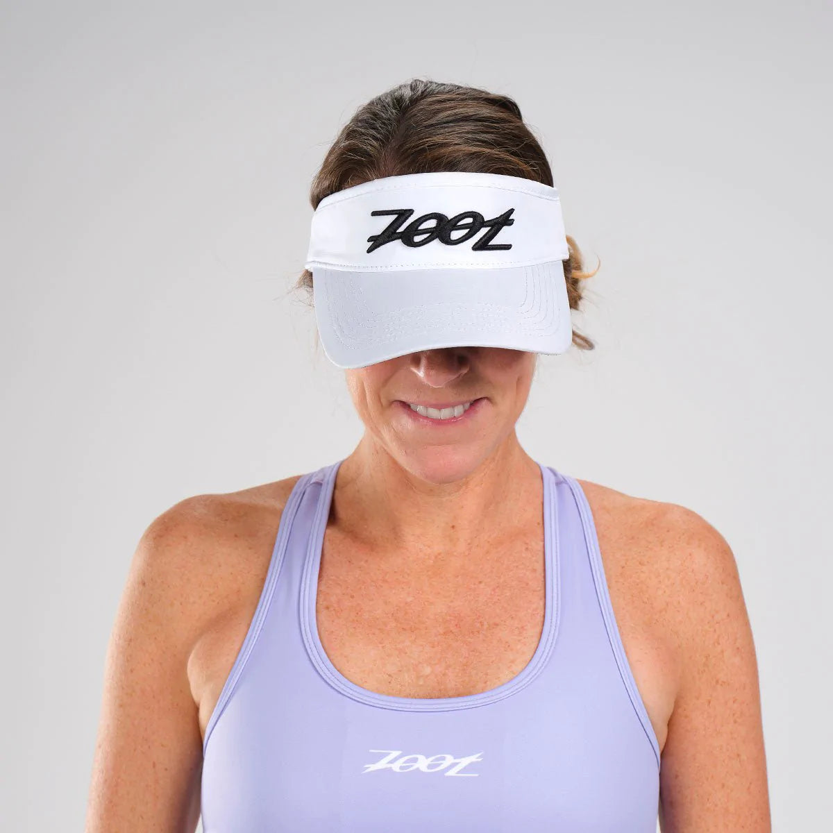 Unisex Tech Visor Cap - UV Protection Sun Hat for Men & Women - Lightweight Adjustable Outdoor Sports Visor for Running, Golf, Hiking - White