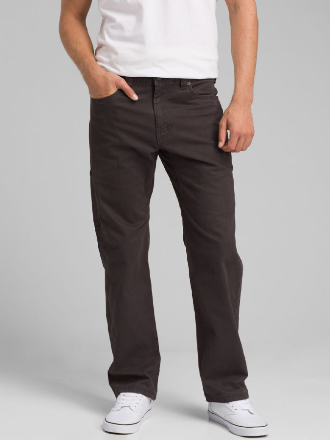 Prana Bronson Men's Trousers - Charcoal Gray Outdoor Hiking & Travel Pants for Active Lifestyle