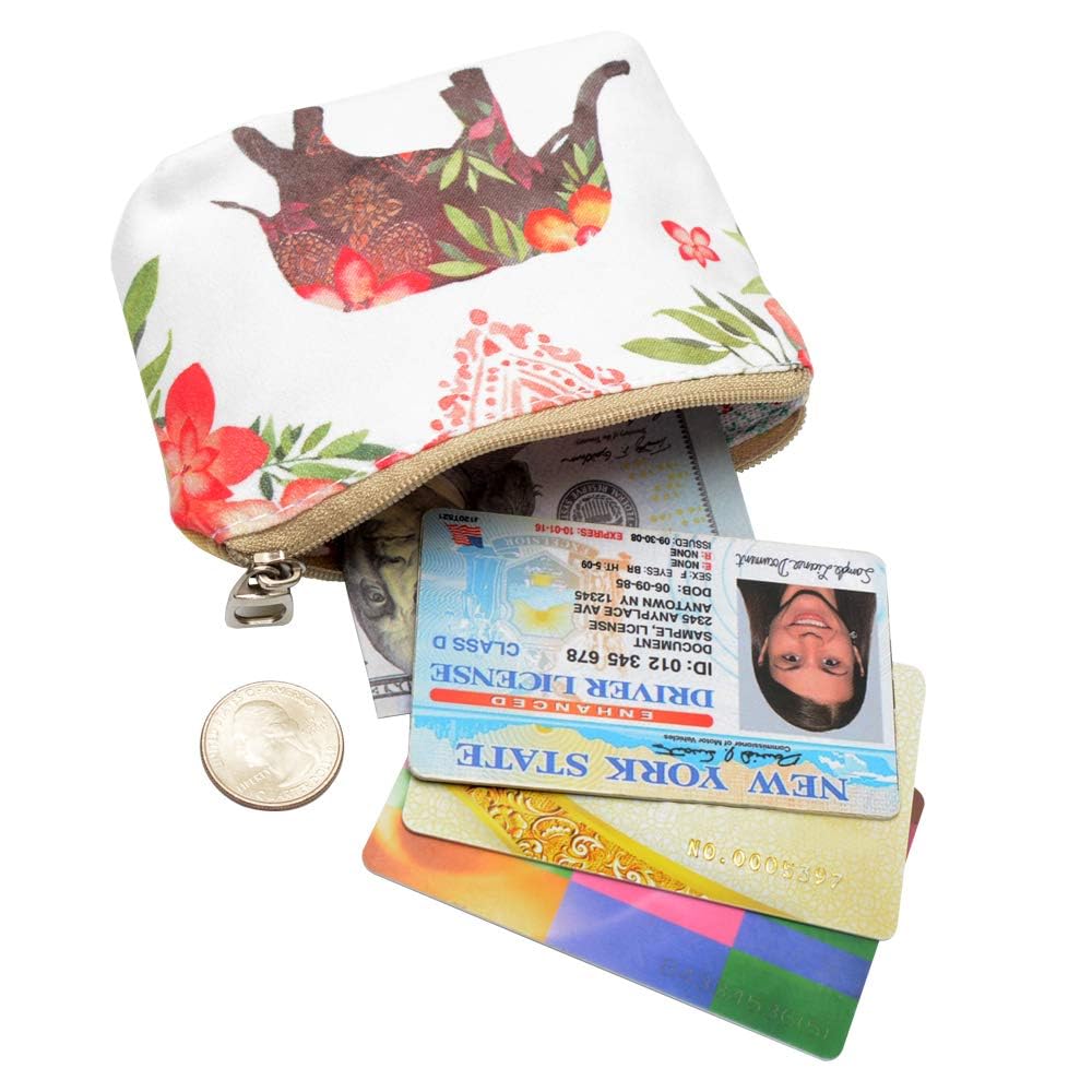 Women's & Girls' Stylish Coin Purse Wallet - Small Change Pouch Key Holder for Everyday Use, Travel & Shopping