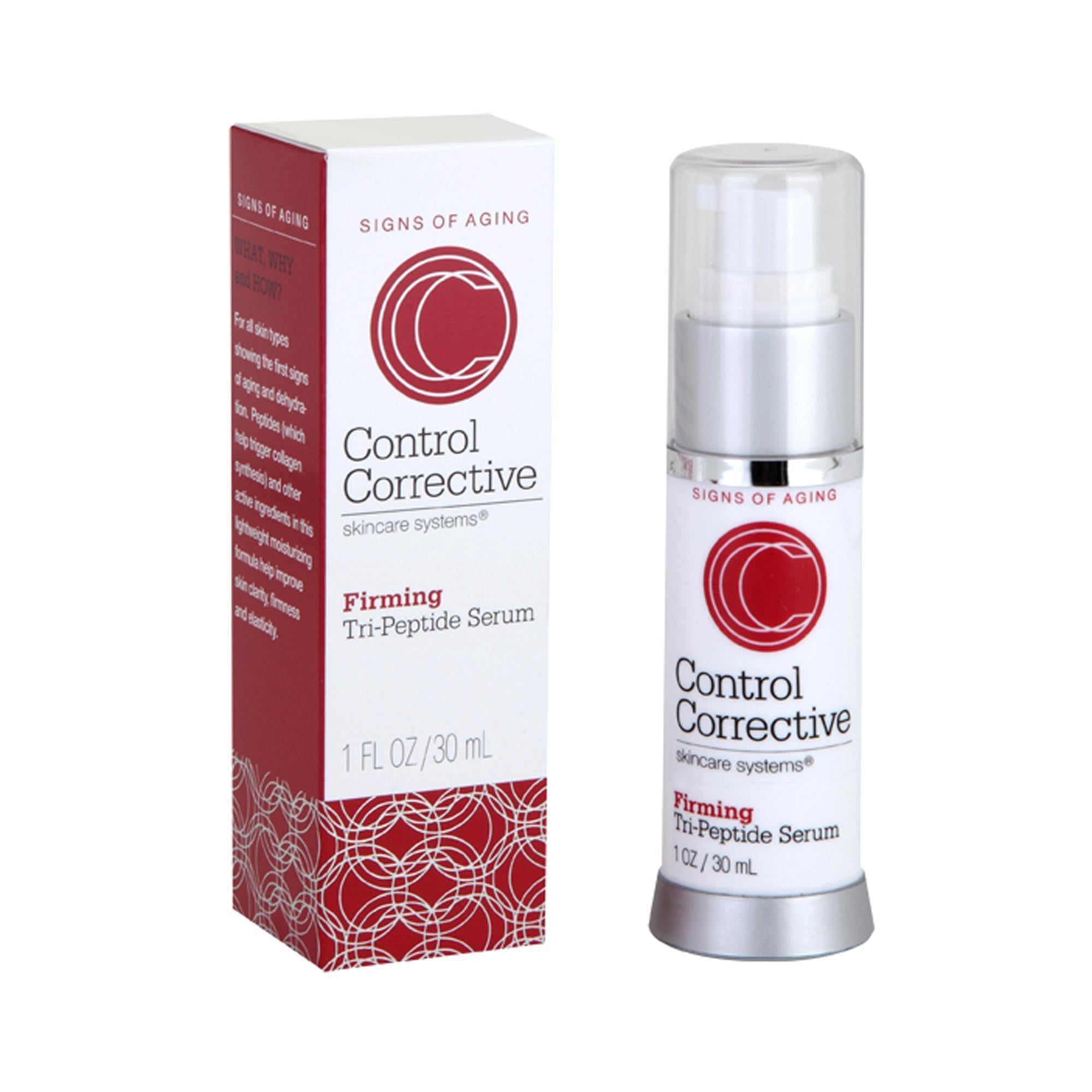 Control Corrective Firming Tri Peptide Serum - Anti-Aging Face Serum for Wrinkles & Fine Lines | Hydrating & Lifting Skincare for Women | Perfect for Night Routine & Daily Moisturizing