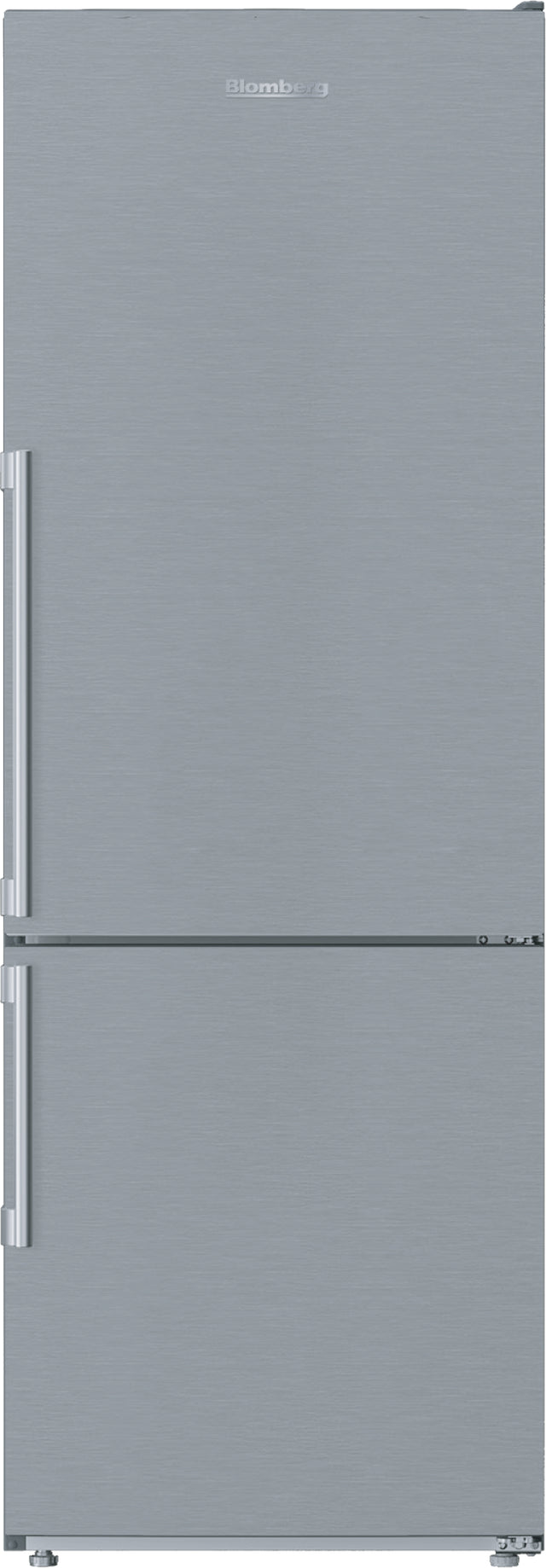 Blomberg BRFB1046SS 24-Inch Counter Depth Bottom Freezer Refrigerator with Ice Maker - Energy Efficient Stainless Steel French Door Fridge for Modern Kitchen & Small Spaces