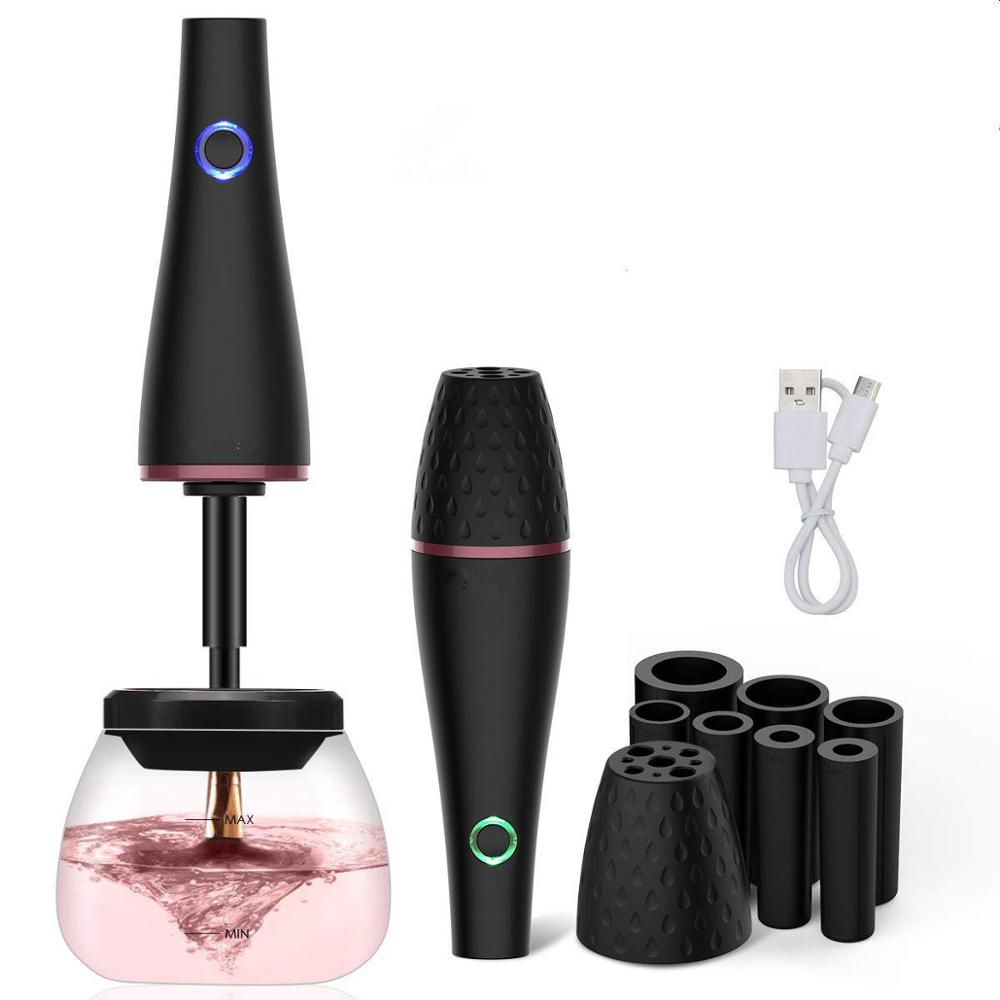 Electric Makeup Brush Cleaner Machine - Fast & Deep Cleaning for Foundation, Eyeshadow, Blush Brushes - Perfect for Home & Salon Use