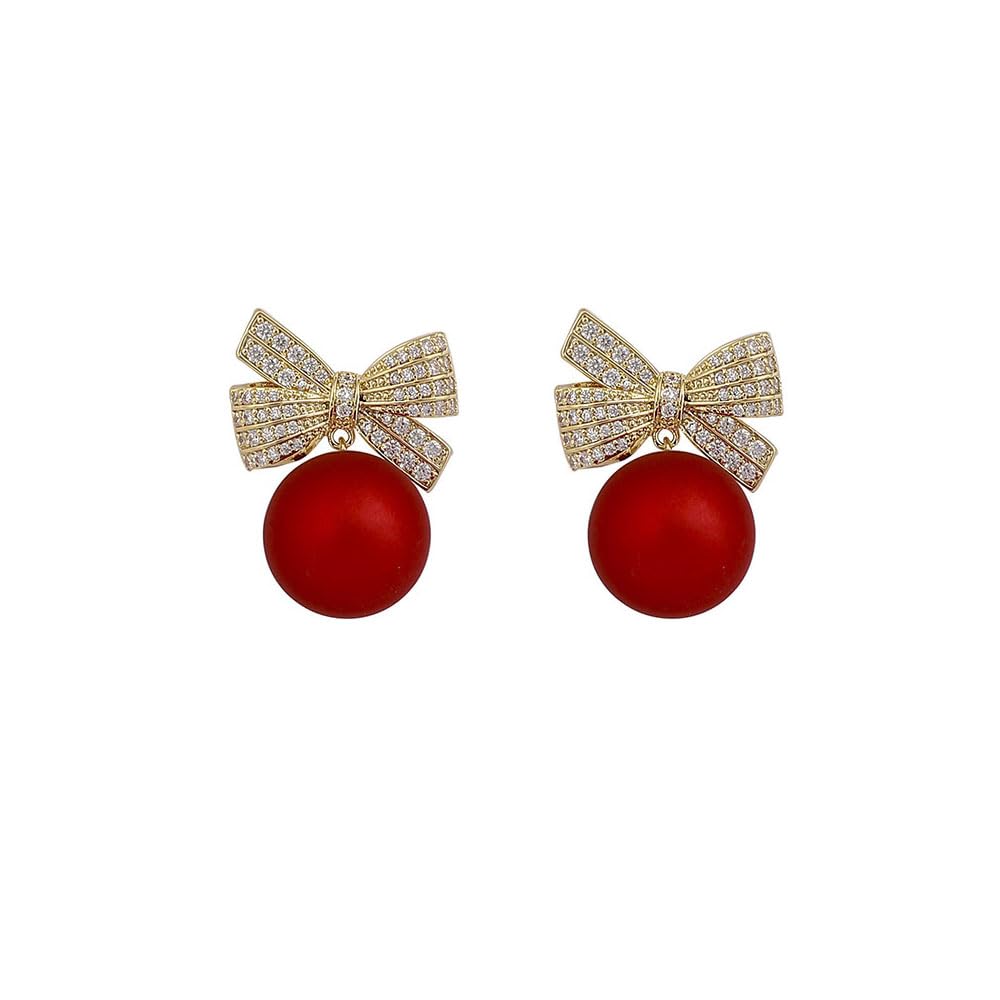 9 Pairs Christmas Dangle Stud Earrings Set - Holiday Tree Jingle Bell Snowflake Earrings for Women - Perfect for Xmas Parties, Gift Giving & Festive Celebrations