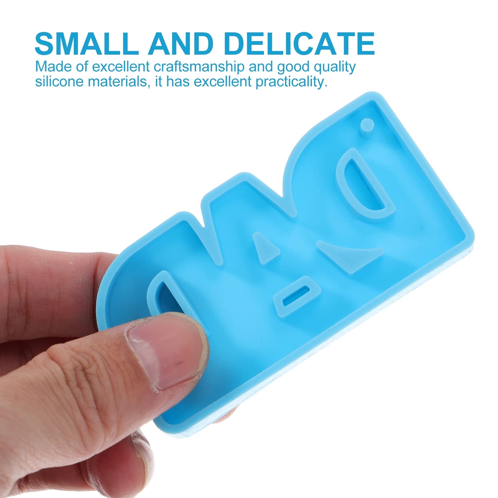 EXCEART 3-Piece Silicone Mold Set for Chocolate & Resin Crafts - Alphabet Letter Molds for Keychains, Jewelry Making & DIY Gifts (Perfect for Father's Day, Door Decor & Personalized Dad Gifts)