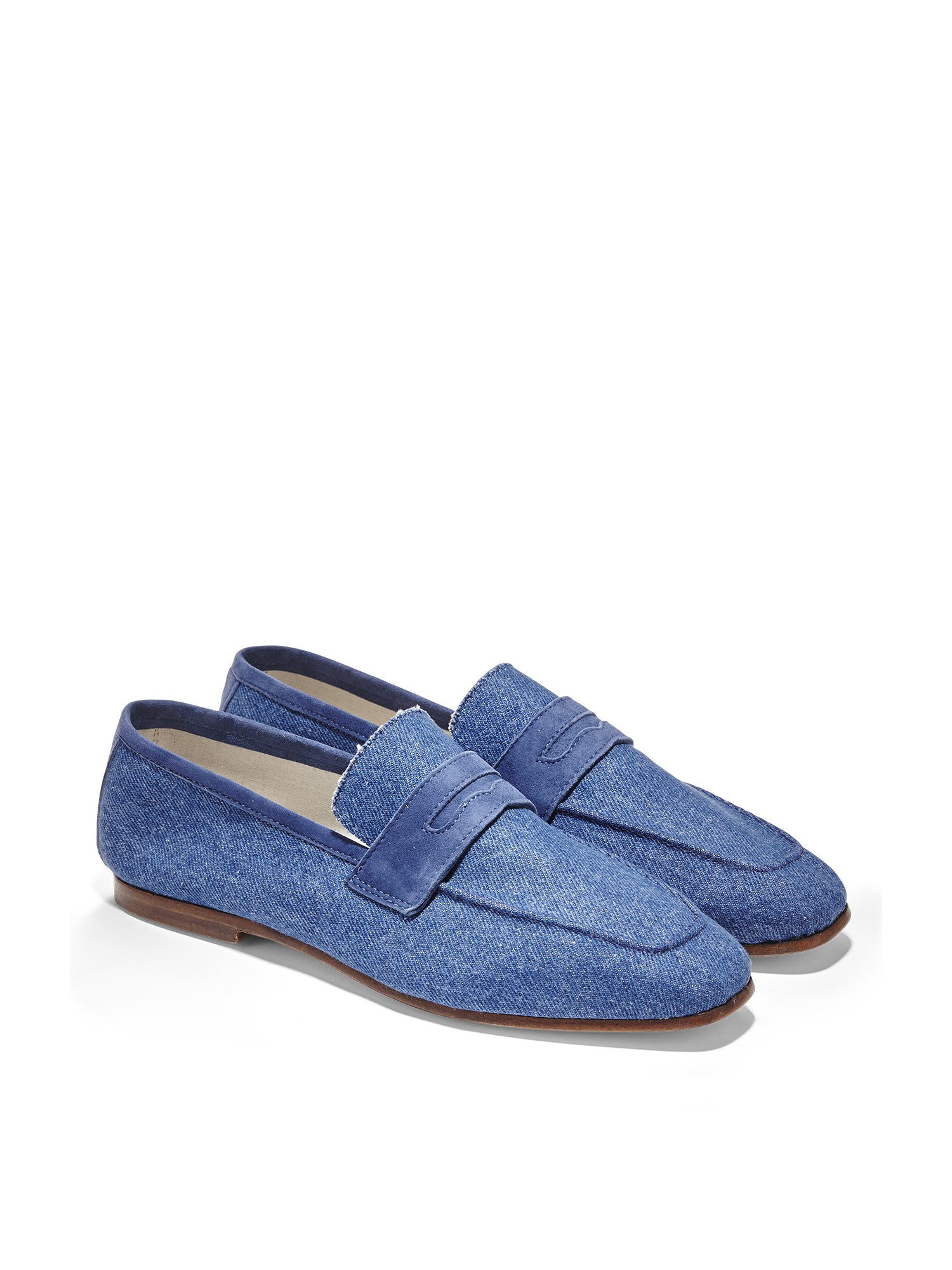 Classic Denim Loafers for Men & Women - Comfortable Slip-On Shoes for Casual Wear, Office & Travel - Breathable & Lightweight Walking Shoes