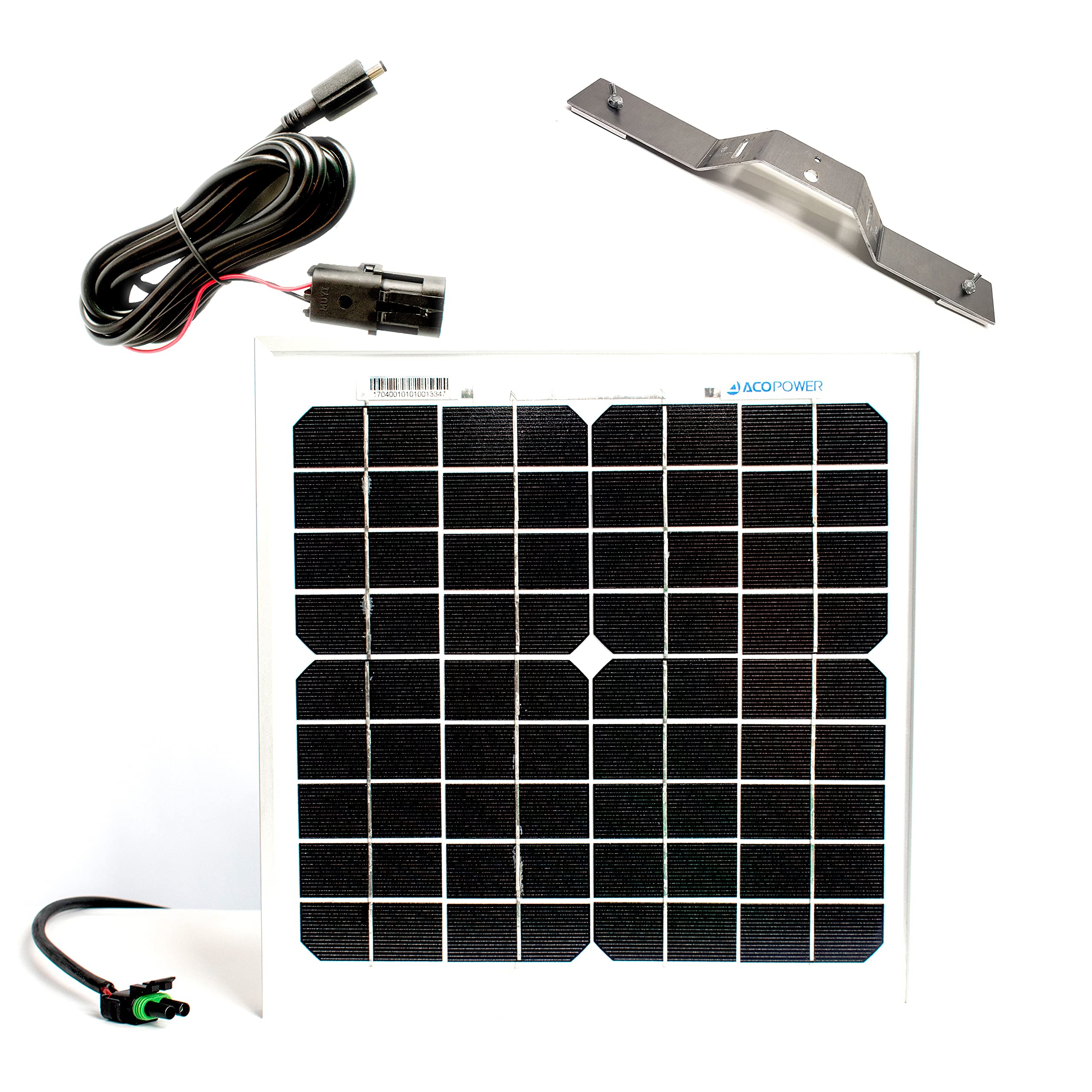 Spartan Ghost GoLive 20 15W 12V Solar Panel Trail Camera Charger Kit with Panel Bracket & Cable - Outdoor Wildlife Monitoring, Hunting Gear, Security Camera Power Supply for Remote Areas