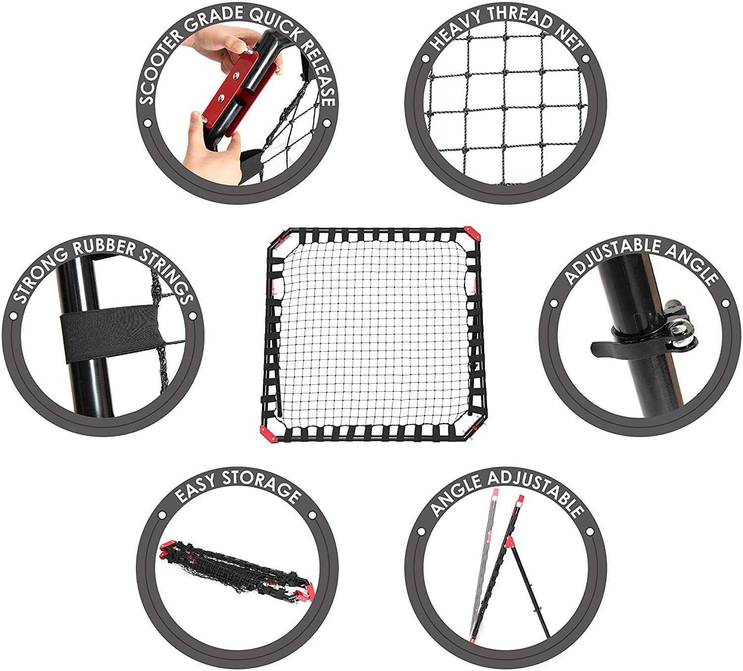 Best Soccer Return Training Equipment for Kids & Adults - Heavy-Duty Kickback Football Trainer for All Ages | Perfect for Backyard Practice, Team Drills & Solo Training