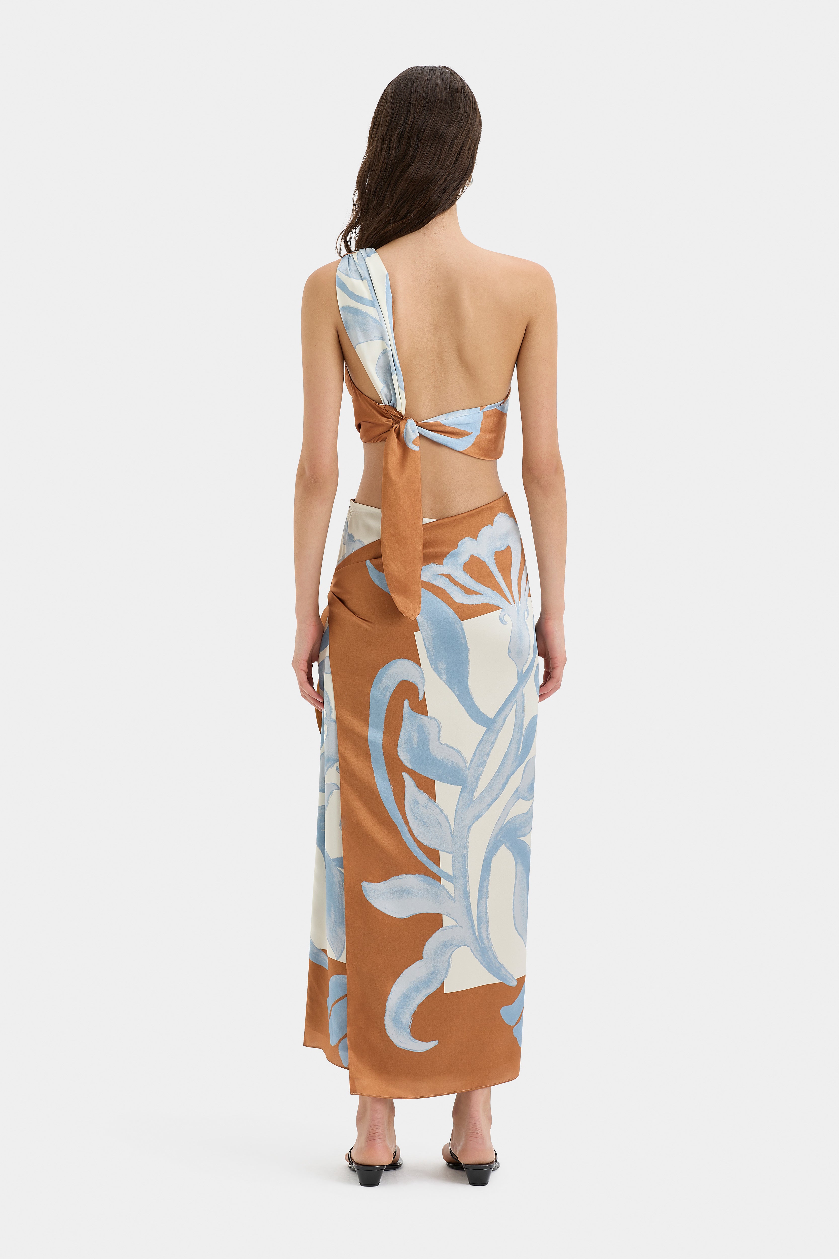 Sorrento Wrap Skirt for Women - Stylish Floral Print Summer Skirt with Side Slits | Perfect for Beach, Vacation & Boho Outfits