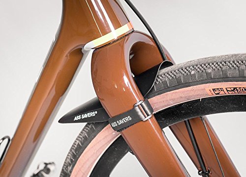 Ass Savers Mudder Mini - Lightweight Bicycle Mudguard for Face & Headset Protection | Anti-Slip Straps for Secure Fit | Compatible with 32-55mm Tire Widths | Perfect for Cross & Gravel Bikes | Ideal for Wet & Muddy Trail Rides