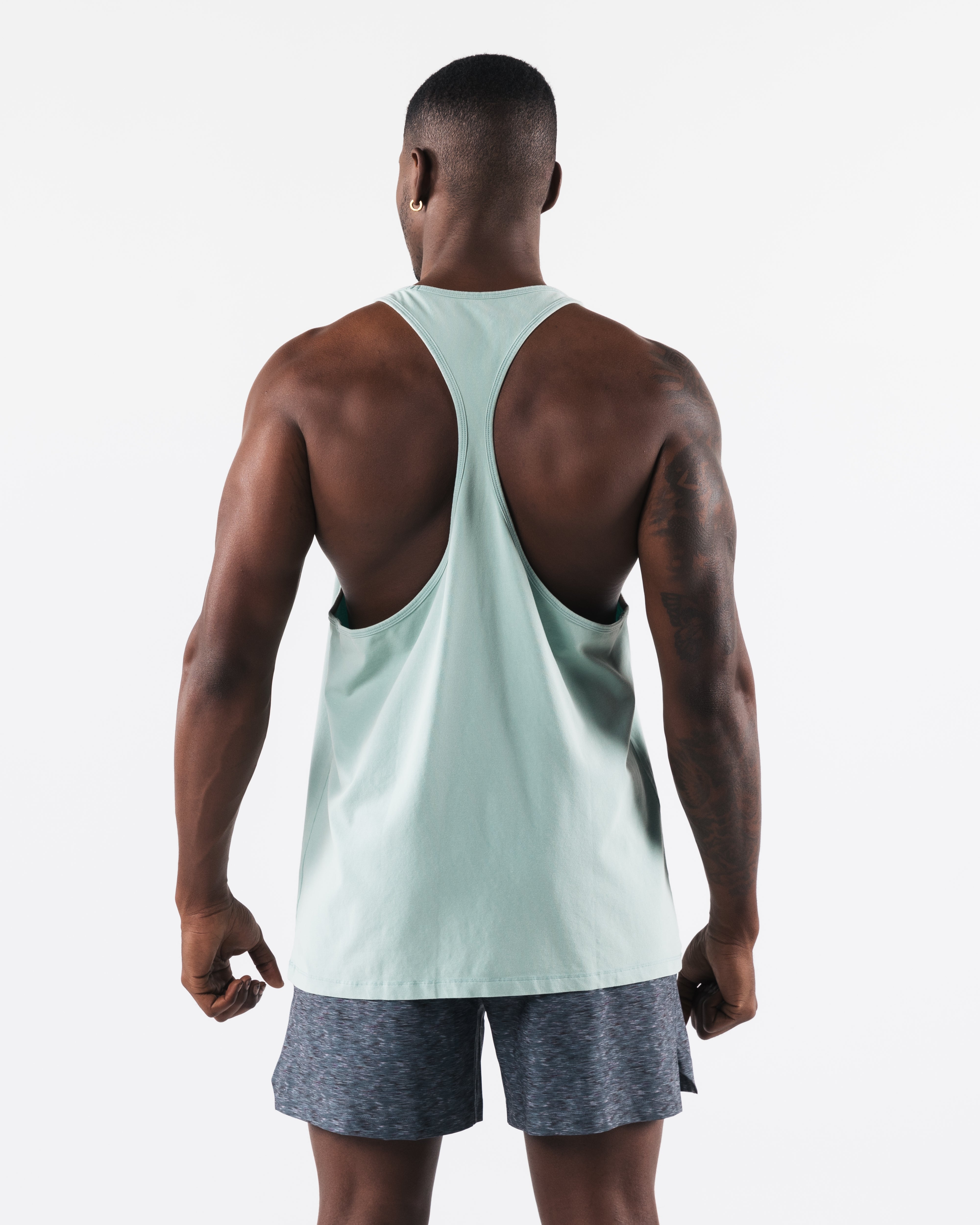 Breathe More Stringer - Celestial Blue Yoga Top for Women | Comfortable & Stylish Workout Wear for Yoga, Pilates, and Gym Sessions