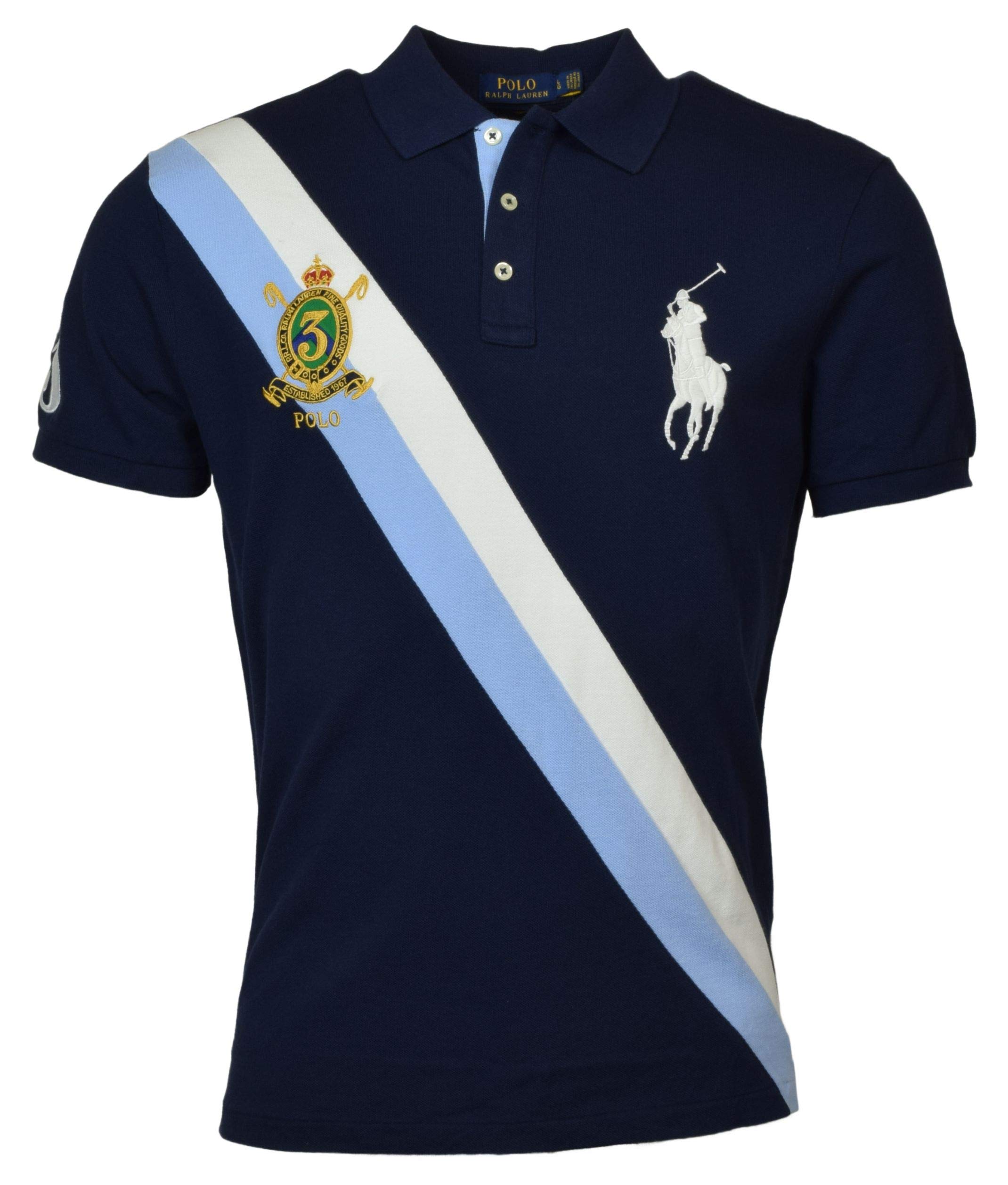 Ralph Lauren Men's Big & Tall Short Sleeve Mesh Polo Shirt with Iconic Pony Logo - Casual Summer Wear for Golf, Office & Outdoor Activities