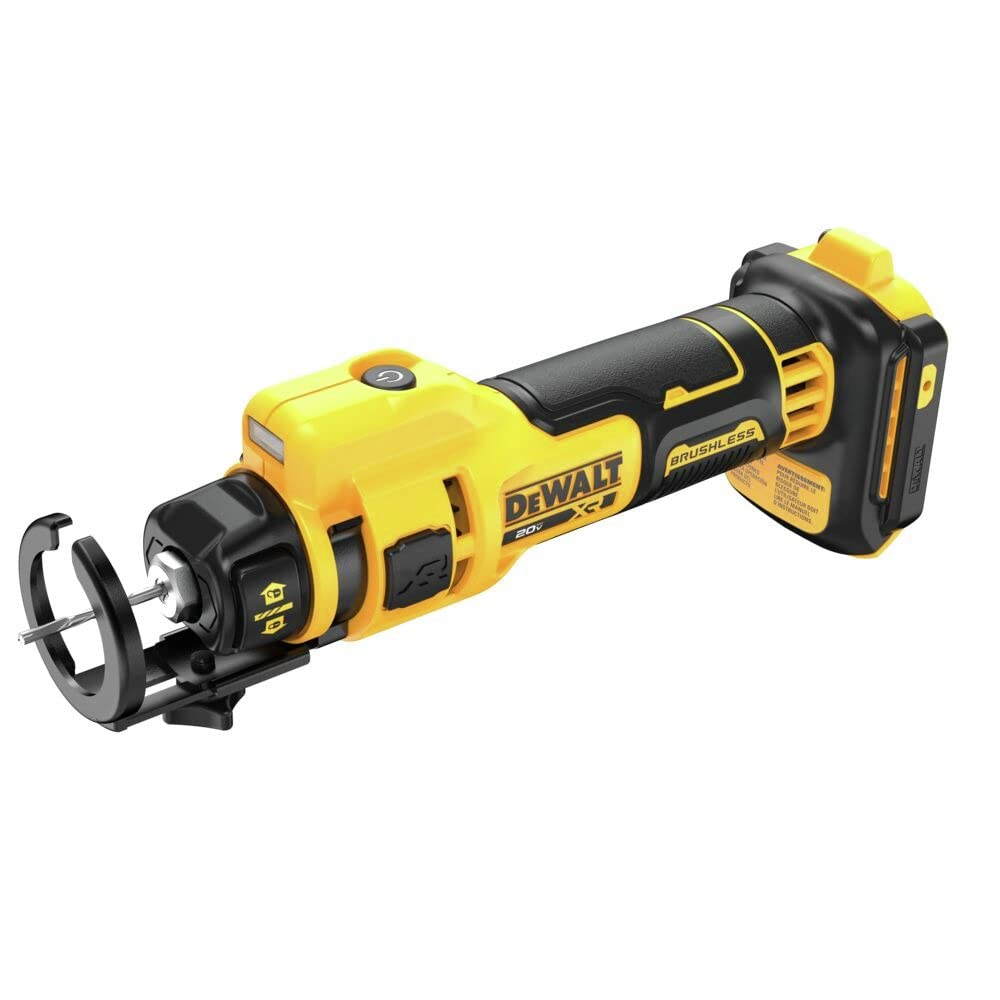 DEWALT DCE555B 20V MAX* XR Brushless Drywall Cut-Out Tool (Tool Only) - Perfect for Drywall Installation, Renovation & Electrical Work