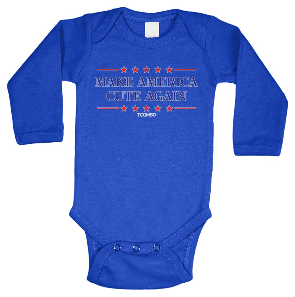Make America Cute Again - MAGA Trump Baby Bodysuit | Patriotic Onesie for Infants & Toddlers | Perfect for 4th of July, Election Day & Political Events