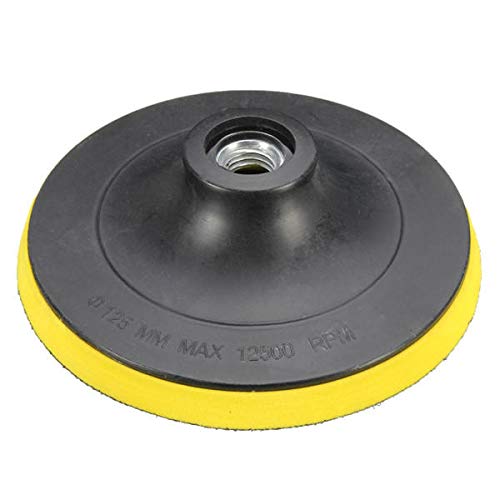 125mm Hook and Loop Backing Pad for Angle Grinder - Durable Sanding Disc Adapter for Wood, Metal & Paint Removal - Perfect for DIY Projects & Professional Use