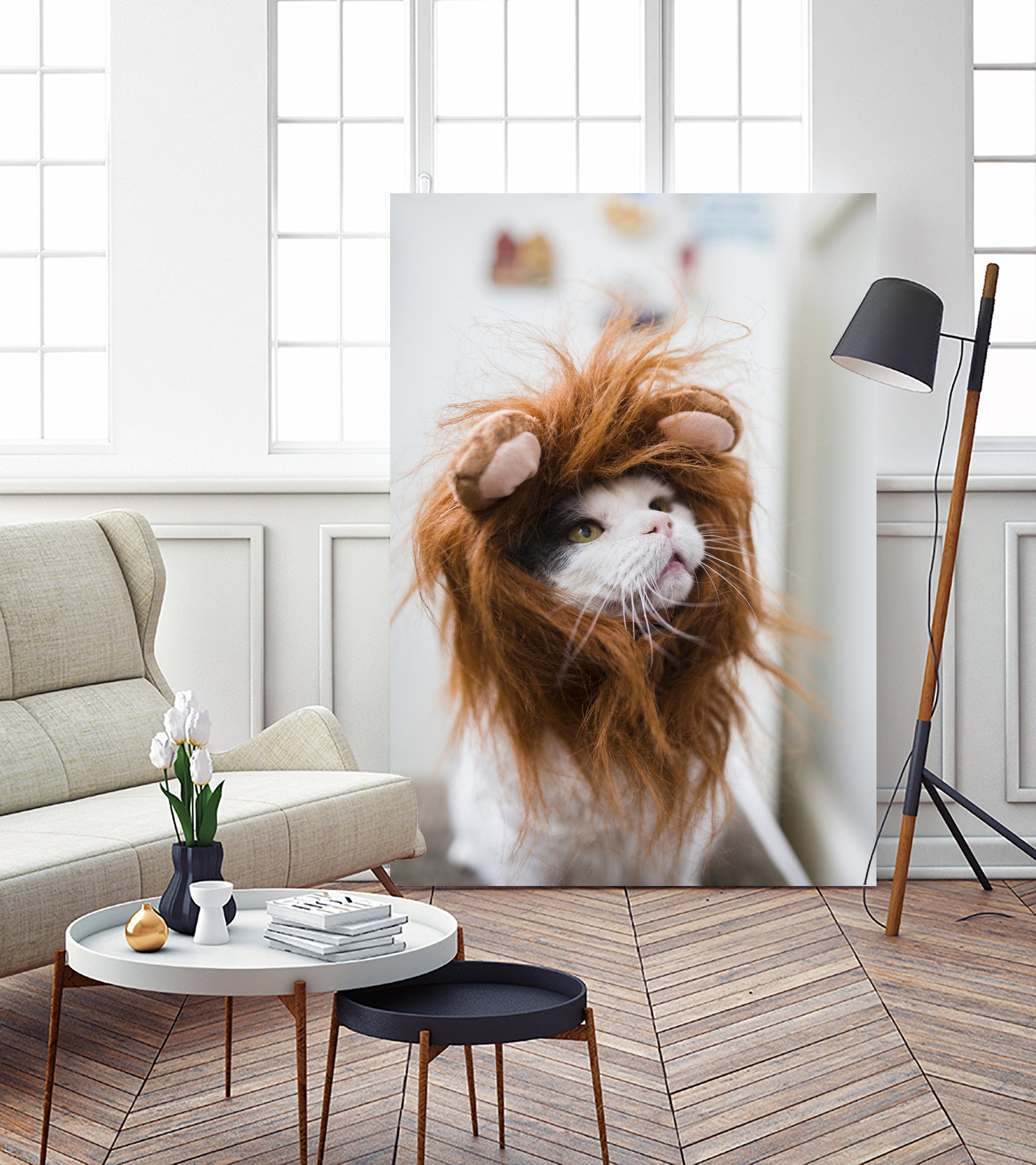 Premium Cat Lion Costume for Halloween & Cosplay - Fun Pet Outfit for Cats & Kittens - Perfect for Parties, Photo Shoots & Dress-Up Play