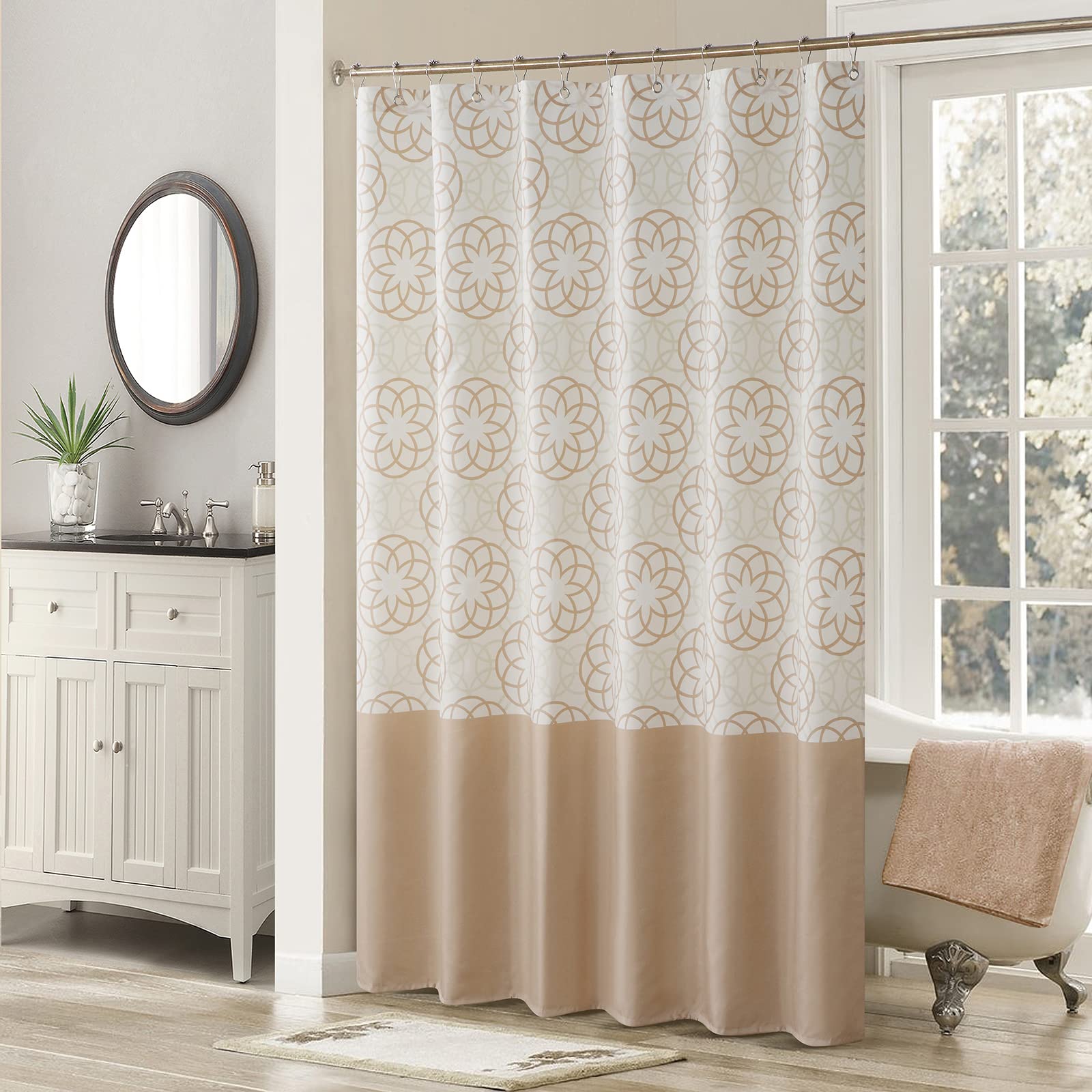 Odisha Printed Waterproof Polyester Shower Curtain - 62