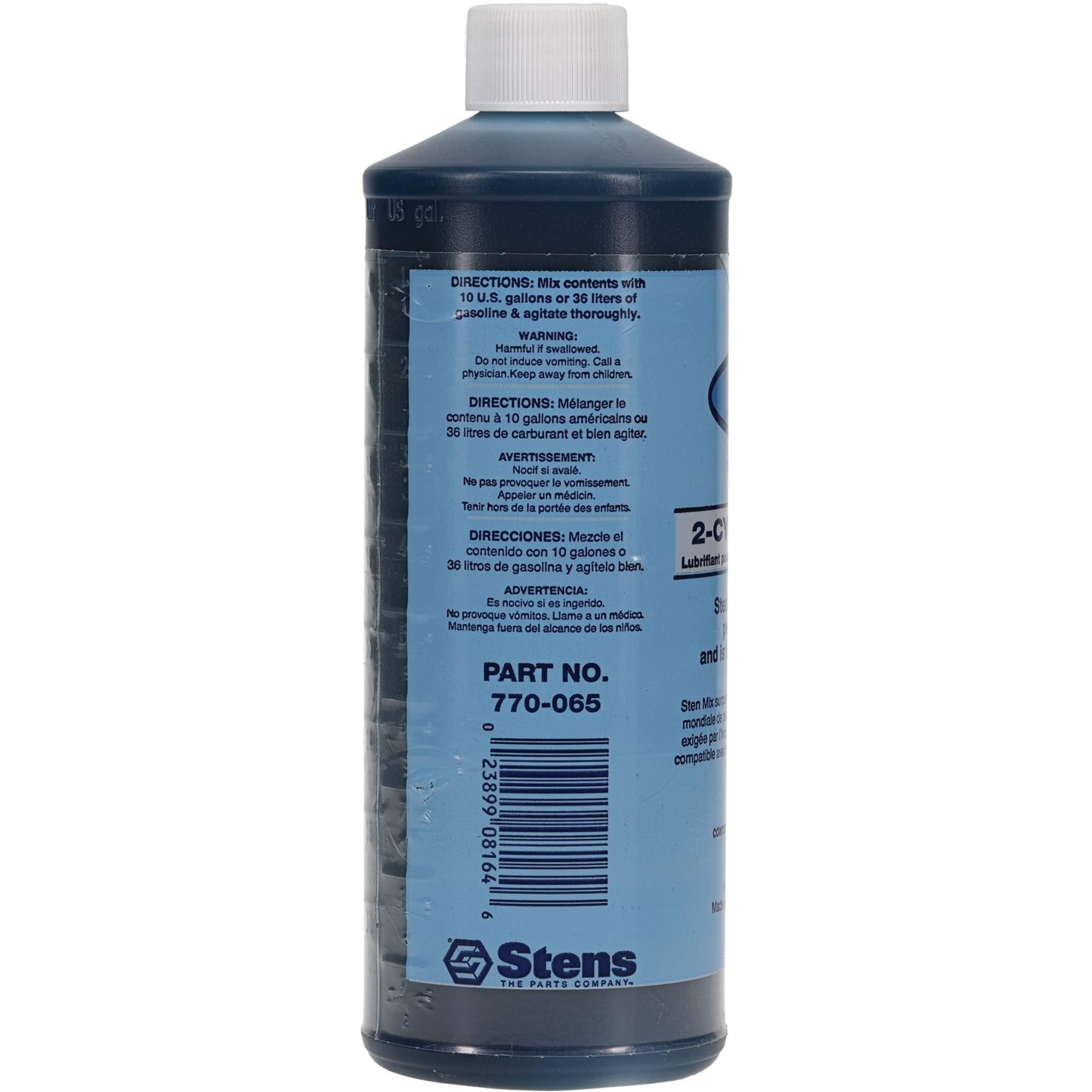 Stens 2-Cycle Oil 770-073 - Premium 2-Stroke Engine Oil for Lawn Mowers, Chainsaws & Outdoor Power Tools - Ideal for Summer Yard Maintenance & Landscaping