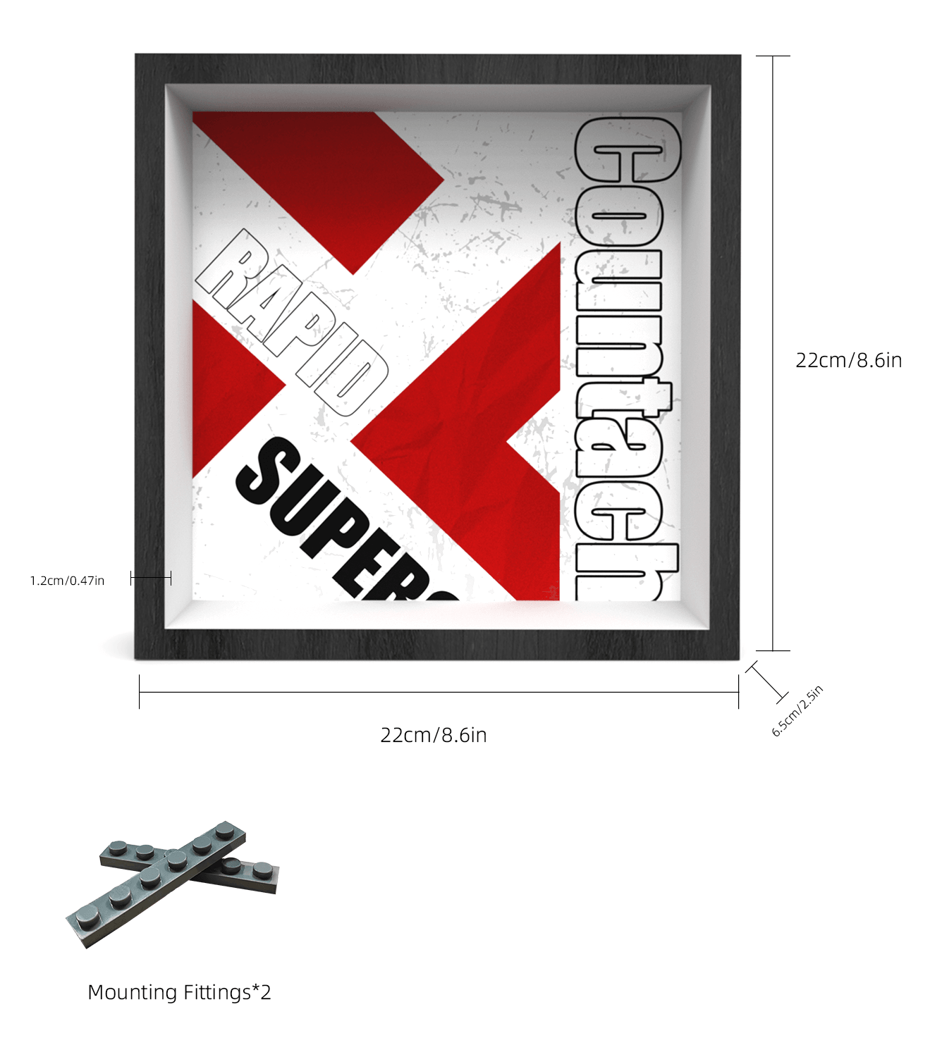 Lego Speed Champions Lamborghini Countach 76908 Display Frame - Premium Car Model Stand for Lego Sets - Perfect for Showcase, Collection, and Home Decor
