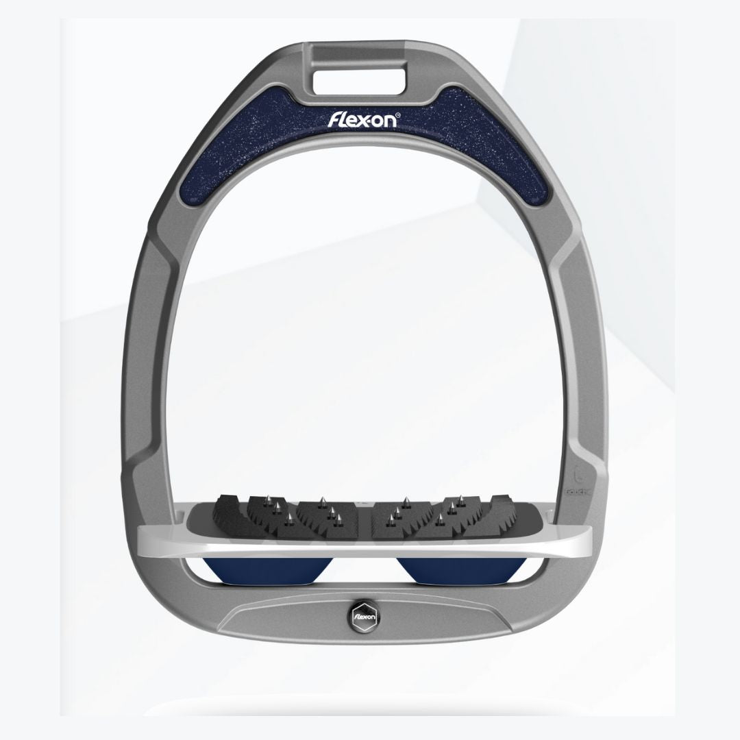 Flex On Composite Stirrup - Lightweight & Durable Equestrian Stirrups for Horse Riding - Perfect for Trail Riding, Jumping & Dressage