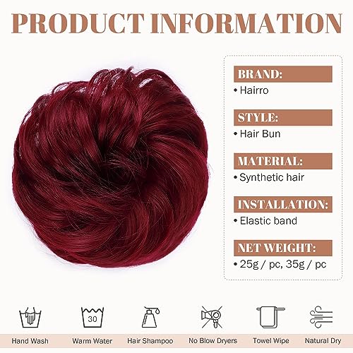 Messy Bun Hair Piece for Women - Synthetic Hair Extensions for Quick & Easy Updos - Perfect for Weddings, Parties & Everyday Styling