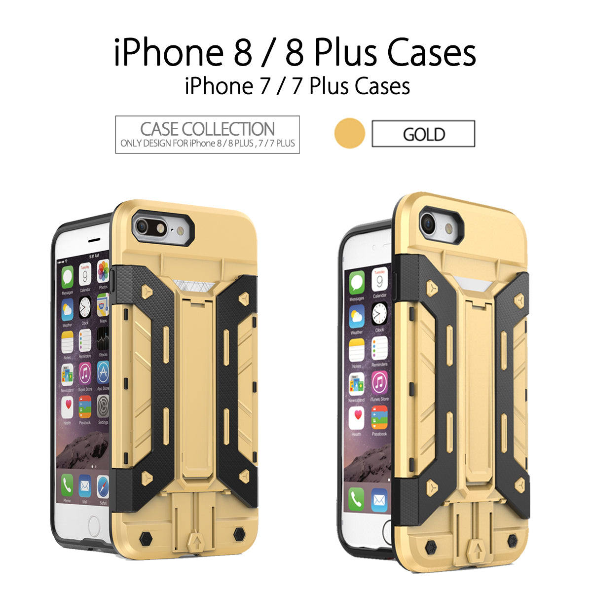 Apple iPhone SE 2nd Generation (2020) / iPhone 7 / 8 Plus Heavy Duty Shockproof Case - Rugged Protective Cover for Outdoor, Sports & Daily Use