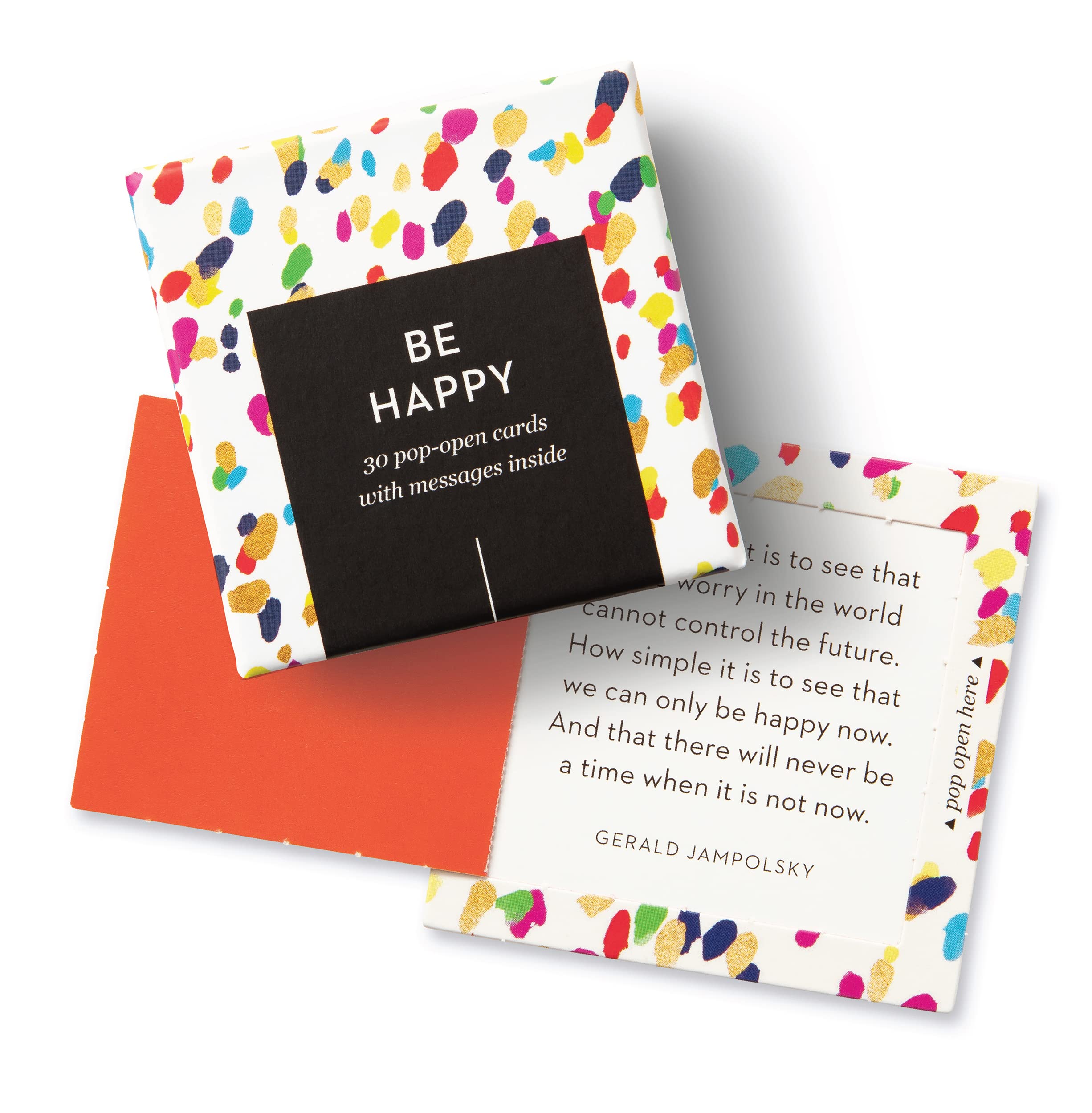 ThoughtFulls Pop-Open Greeting Cards 4-Pack - Inspirational Messages (You're Awesome, Smile, Be Happy, Thanks) - 120 Unique Cards with Different Quotes Inside - Perfect for Birthdays, Thank You Notes & Daily Encouragement