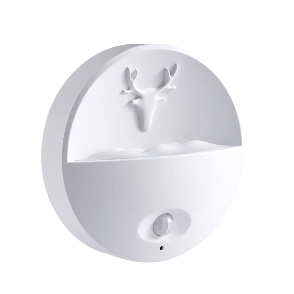 Smart Motion Sensor LED Night Light - USB Rechargeable Ultra-Thin Wall Sconce for Hallway, Bedroom & Staircase | Auto On/Off Human Body Detection | Perfect for Nighttime Safety & Convenience