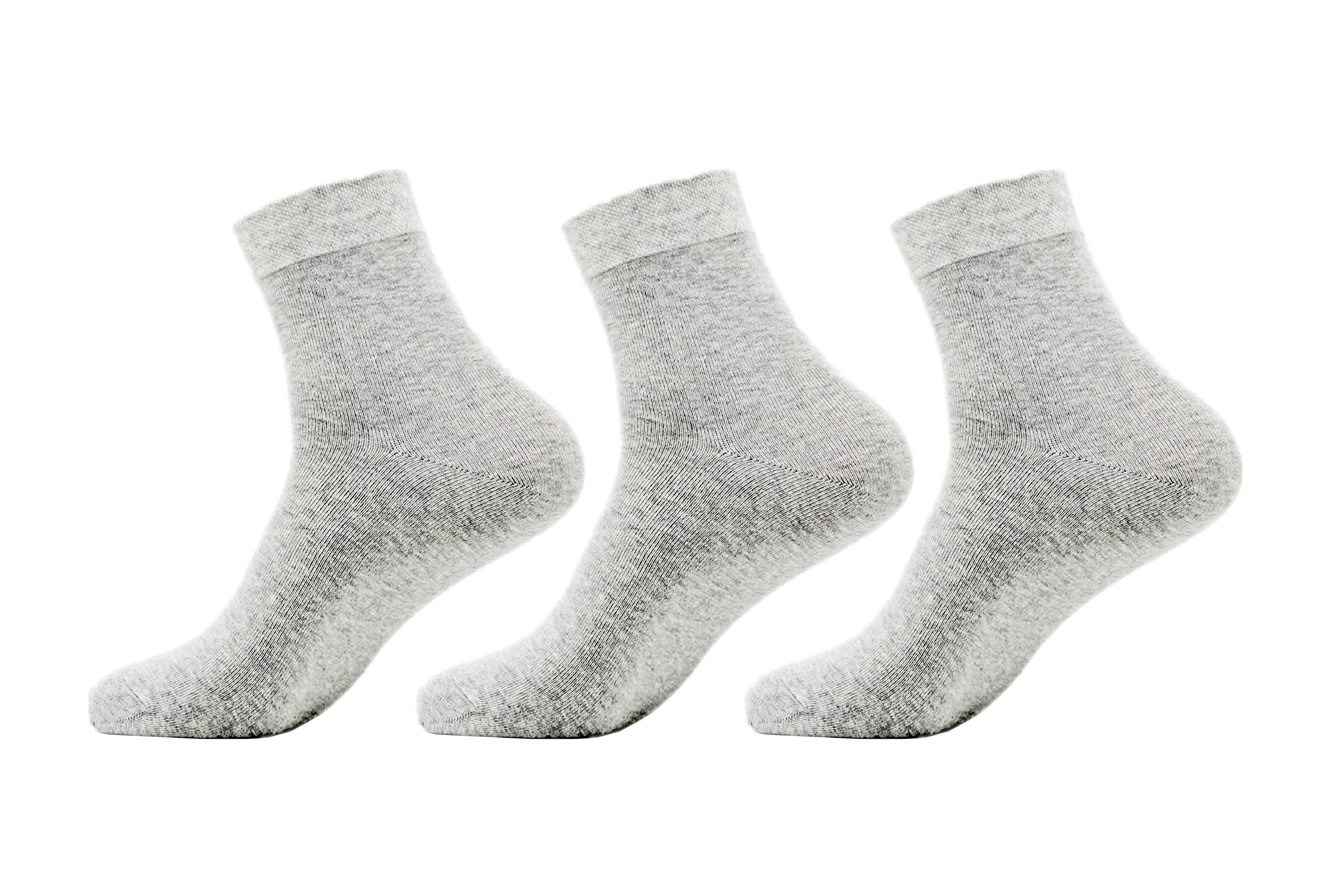 40% Silver Infused Grounding Socks for Men & Women - Conductive Earthing Socks with Anti-Odor & Moisture Wicking Technology (3 Pairs) - Perfect for Yoga, Meditation & Indoor/Outdoor Activities