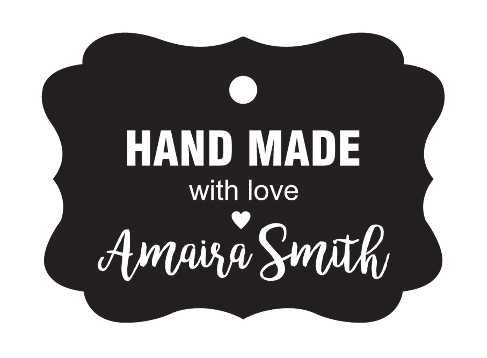 100 PCS Handmade Custom Wedding Favor Tags - Personalized Gift Tags for Bridal Shower, Baby Shower & Party Favors - Eco-Friendly Kraft Paper Hang Tags with Love