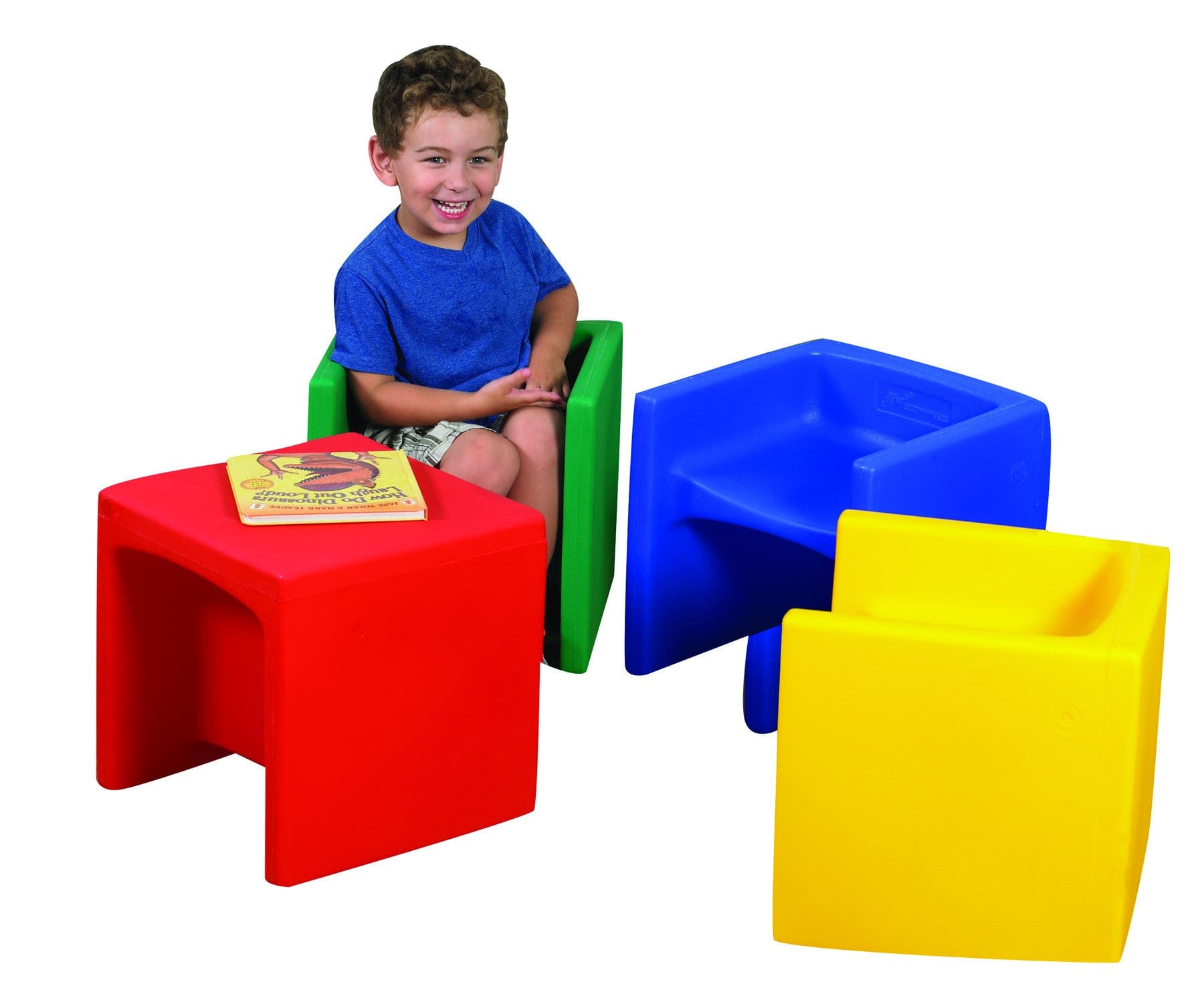 CHAIR CUBE Set of 4 - Modern Stackable Seating for Home, Office & Outdoor Use