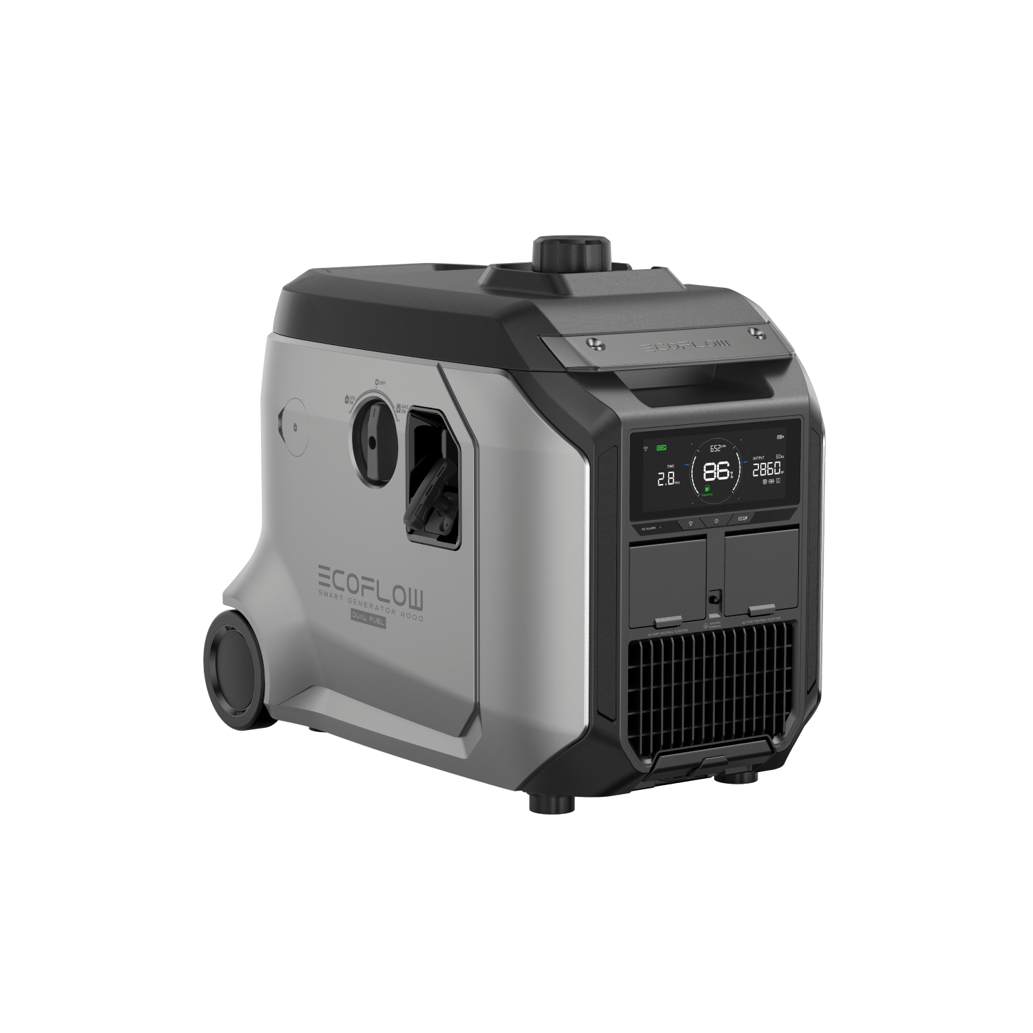 EcoFlow Smart Generator 4000 (Dual Fuel) - Portable Power Station for Home Backup, Camping & Outdoor Adventures | 4000W Gas/Propane Generator with Smart App Control