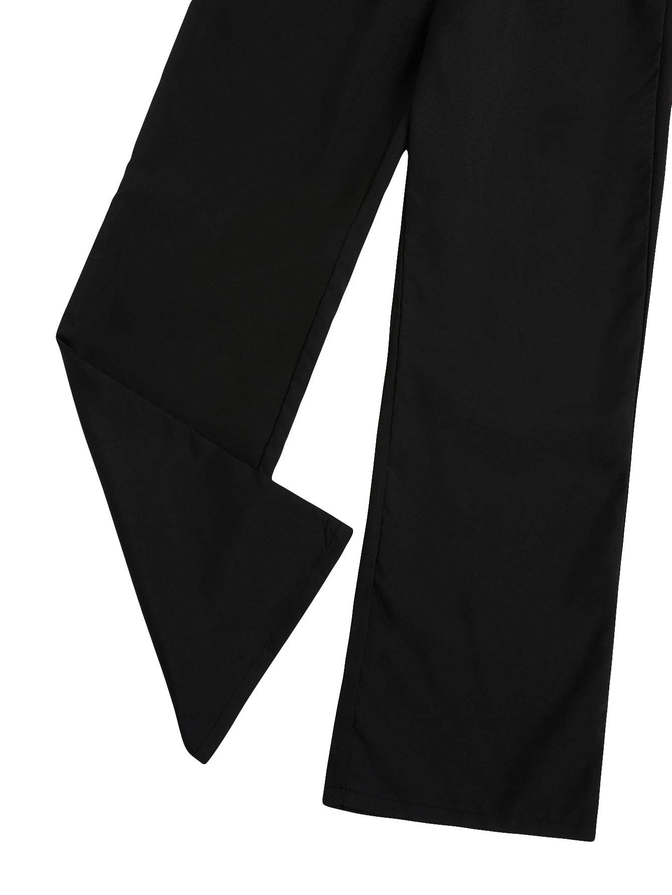 Milumia Girls High Waist Flowy Wide Leg Palazzo Pants - Cute Casual Dress Pants for Teens, School, Party & Everyday Wear