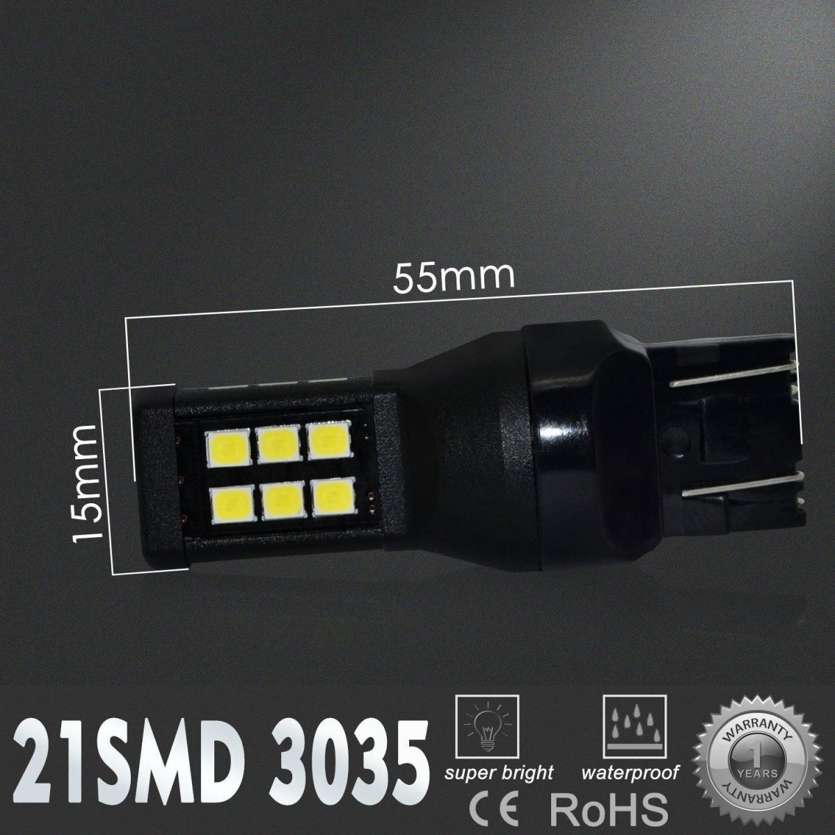 7440 7443 LED Bulbs - Super Bright Brake, Stop, Turn Signal, Reverse & Daytime Running Lights for Cars, Trucks, SUVs - Perfect for Night Driving & Enhanced Safety