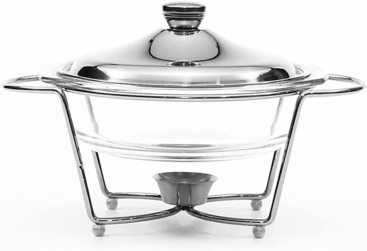 Stainless Steel 2 Quart Chafing Dish Buffet Set with Lid - Catering Warmer for Banquets, Buffets & Events - Silver Finish for Elegant Food Presentation