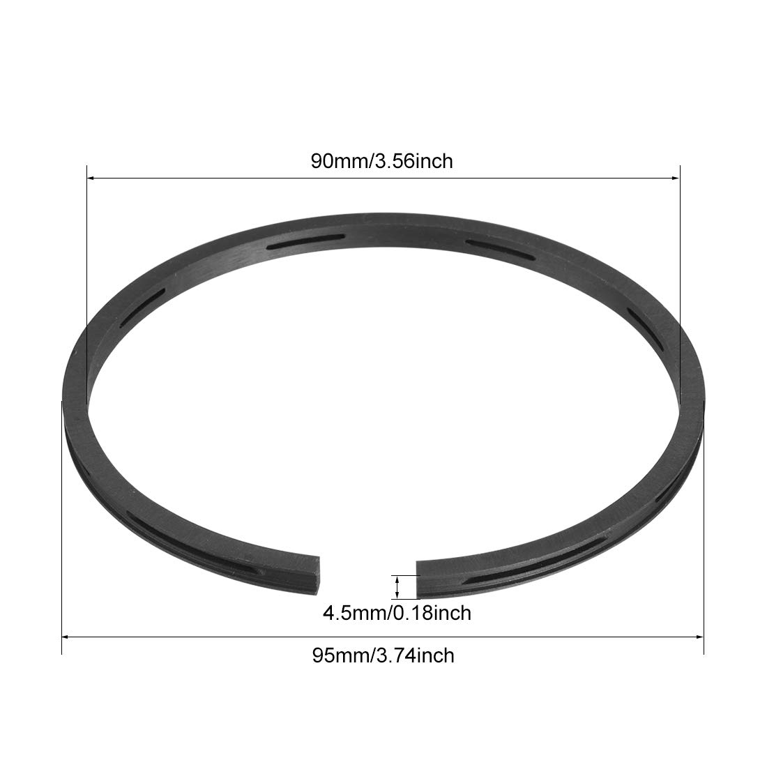 uxcell 90mm Engine Piston Ring Set - High Performance Air Compressor Replacement Parts for Industrial & Automotive Applications