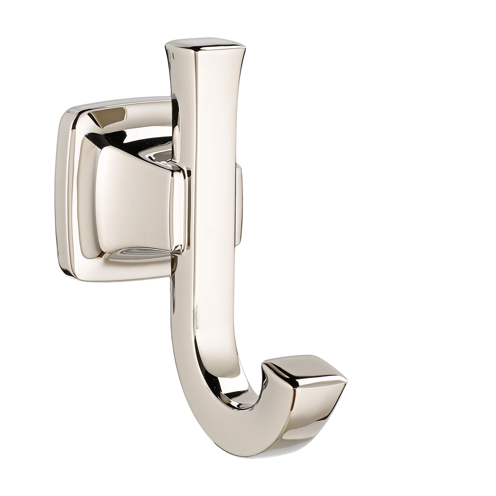 American Standard 7353210.013 Townsend Double Robe Hook in Polished Nickel - Perfect for Bathrooms, Bedrooms & Spa Retreats