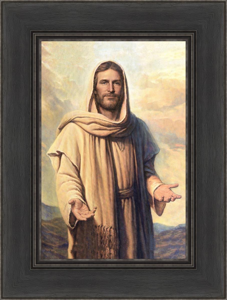 Abide With Me by Del Parson - Inspirational Christian Wall Art for Home & Church Decor - Perfect for Living Rooms, Bedrooms & Worship Spaces
